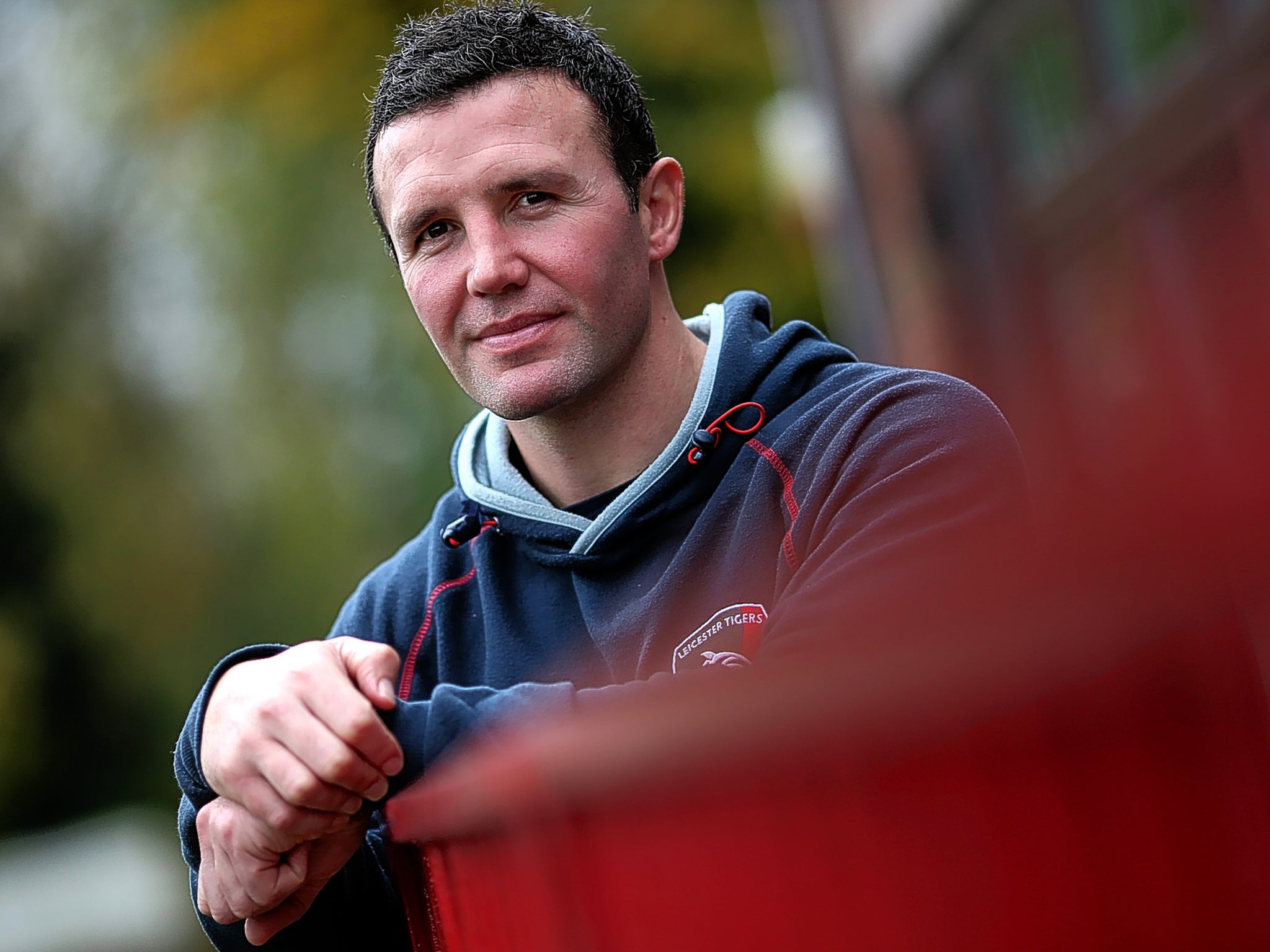 Aaron Mauger pictured at Leicester