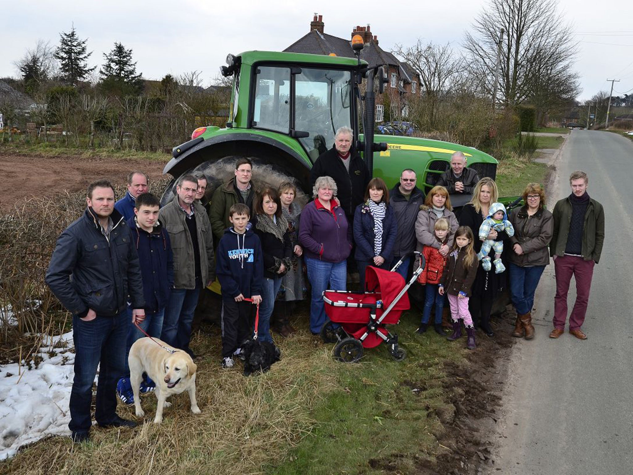 Flats Lane and Knox Grave Lane Residents Group, Jonathan Loescher, and other residents on the route of HS2, 29th March, 2013