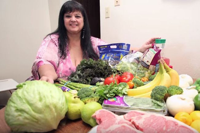 Now Patty eats a healthy diet of salads and stir-frys