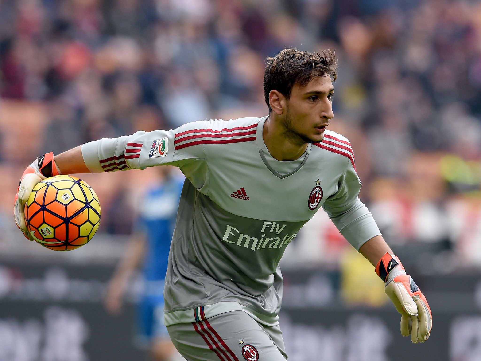 AC Milan goalkeeper Gianluigi Donnarumma is just 16 years old