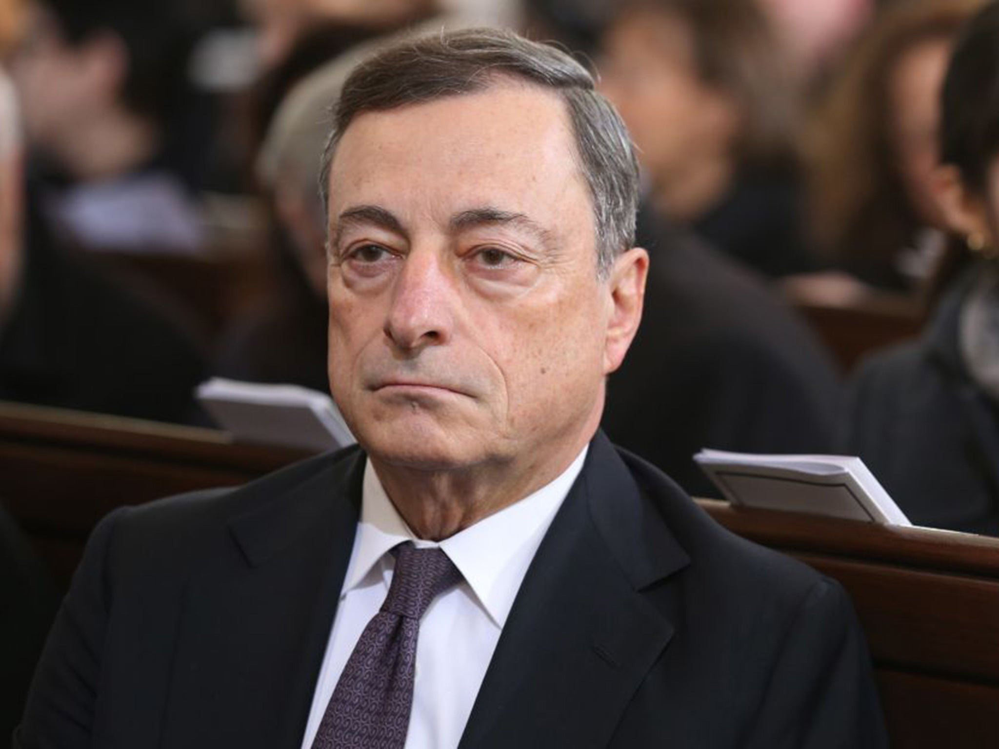 ECB president Mario Draghi