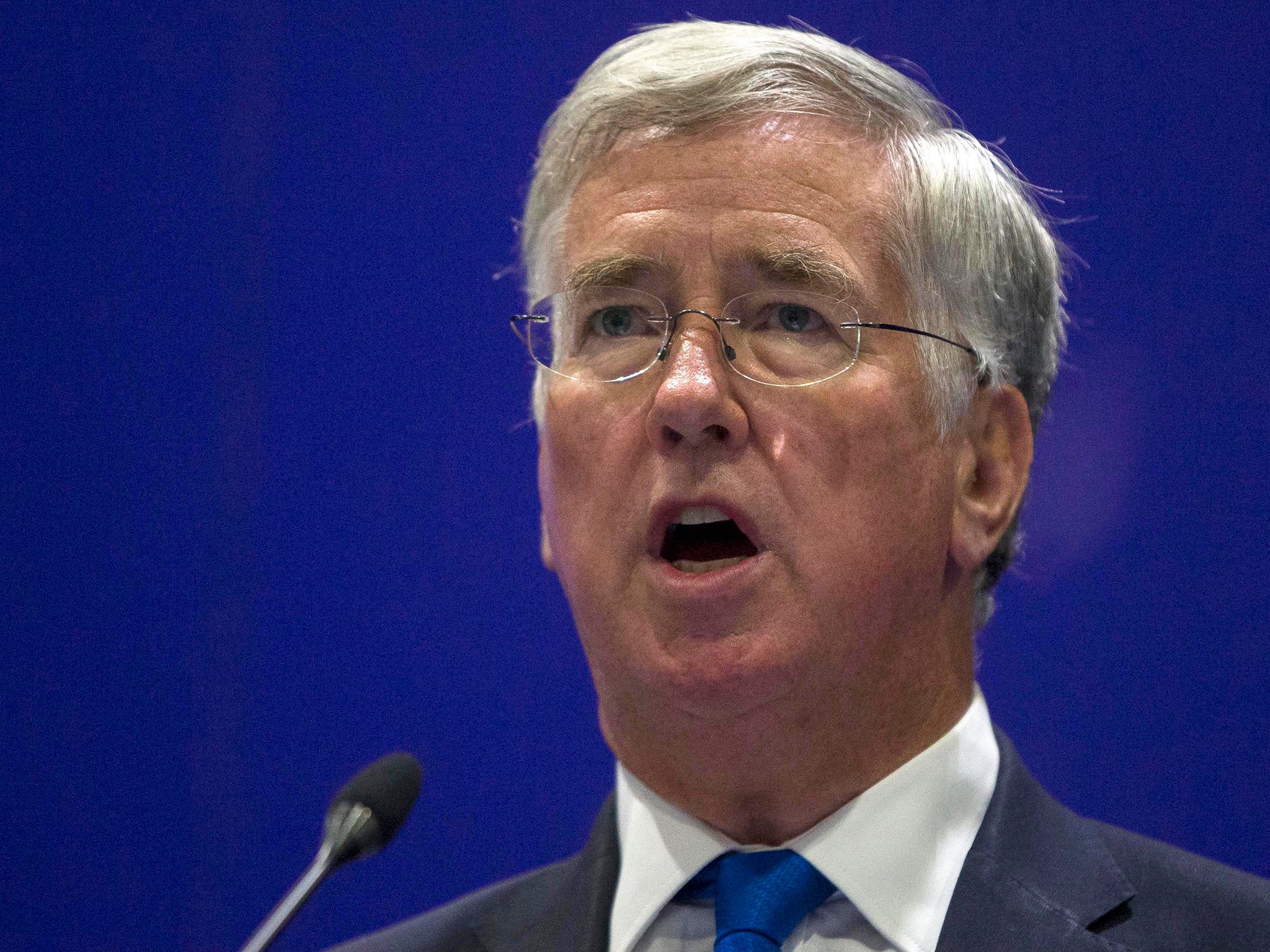 Britain's Secretary of Defence Michael Fallon