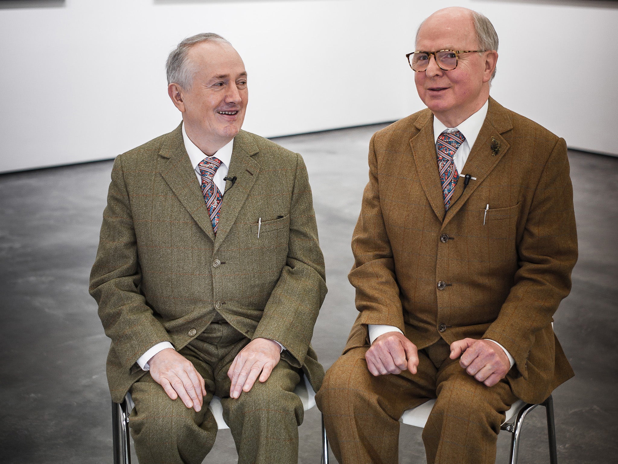 Double trouble: Gilbert Proesch (left) and George Passmore have worked together for 40 years