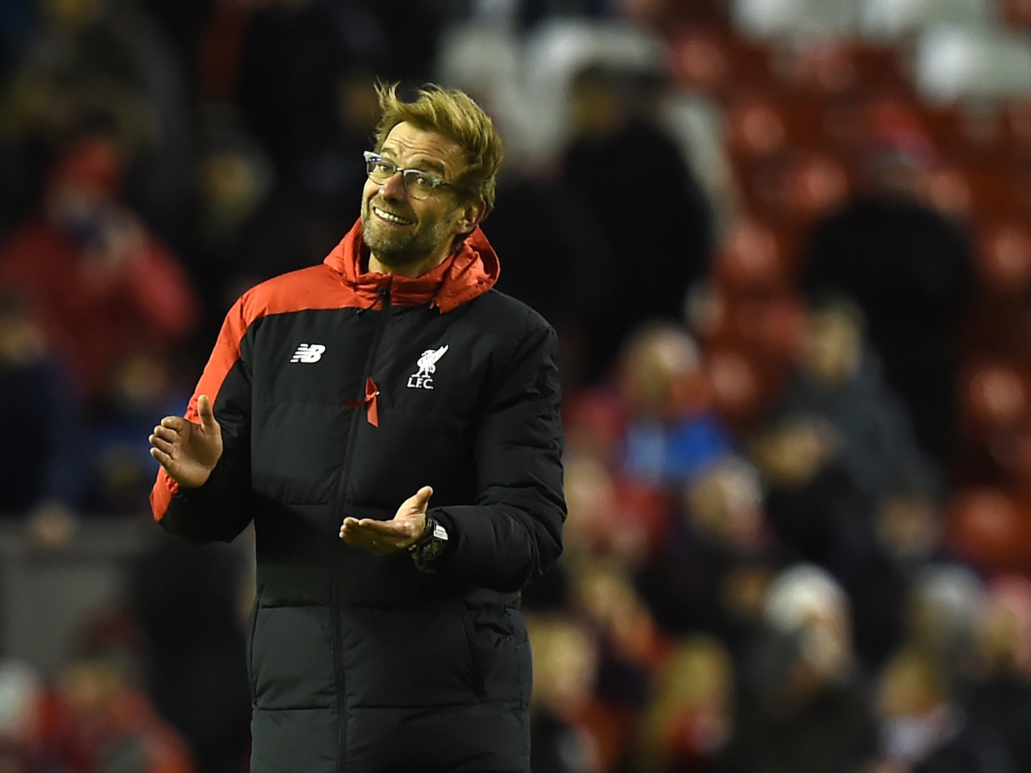 Jurgen Klopp is all smiles after Liverpool's win over Swansea