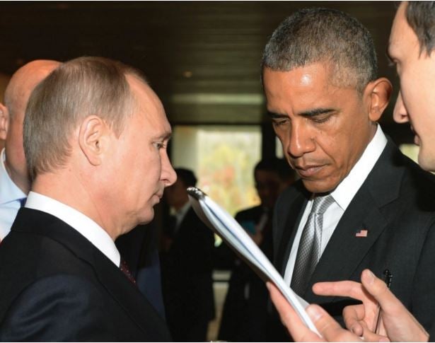 Putin and Obama talk on the sidelines of the Asia-Pacific Economic Cooperation summit in Beijing