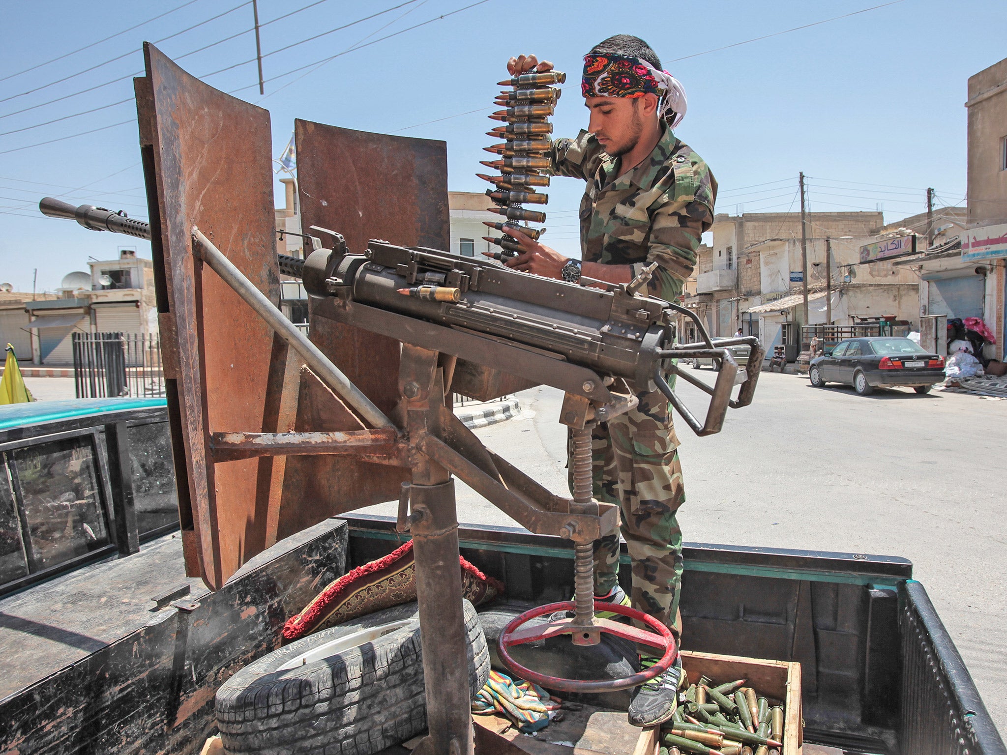 The Americans consider the YPG, pictured, their most combative and valuable ally against Isis