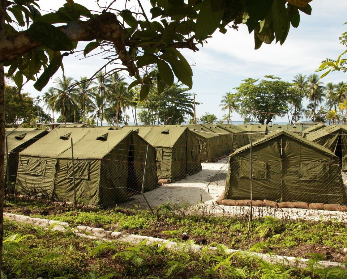 The detention centre on Manus Island where 900 refugees live