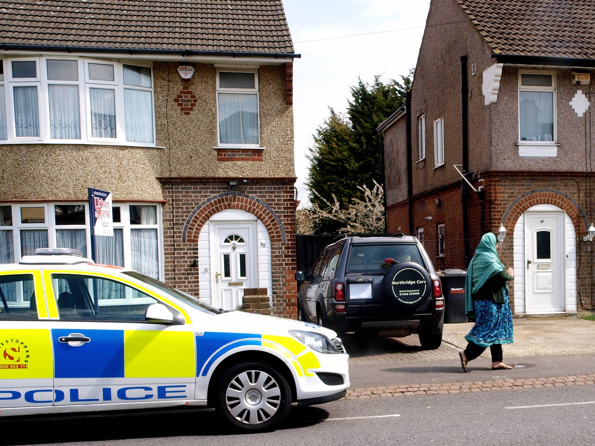 A series of searches have been carried out as part of the investigation in Luton