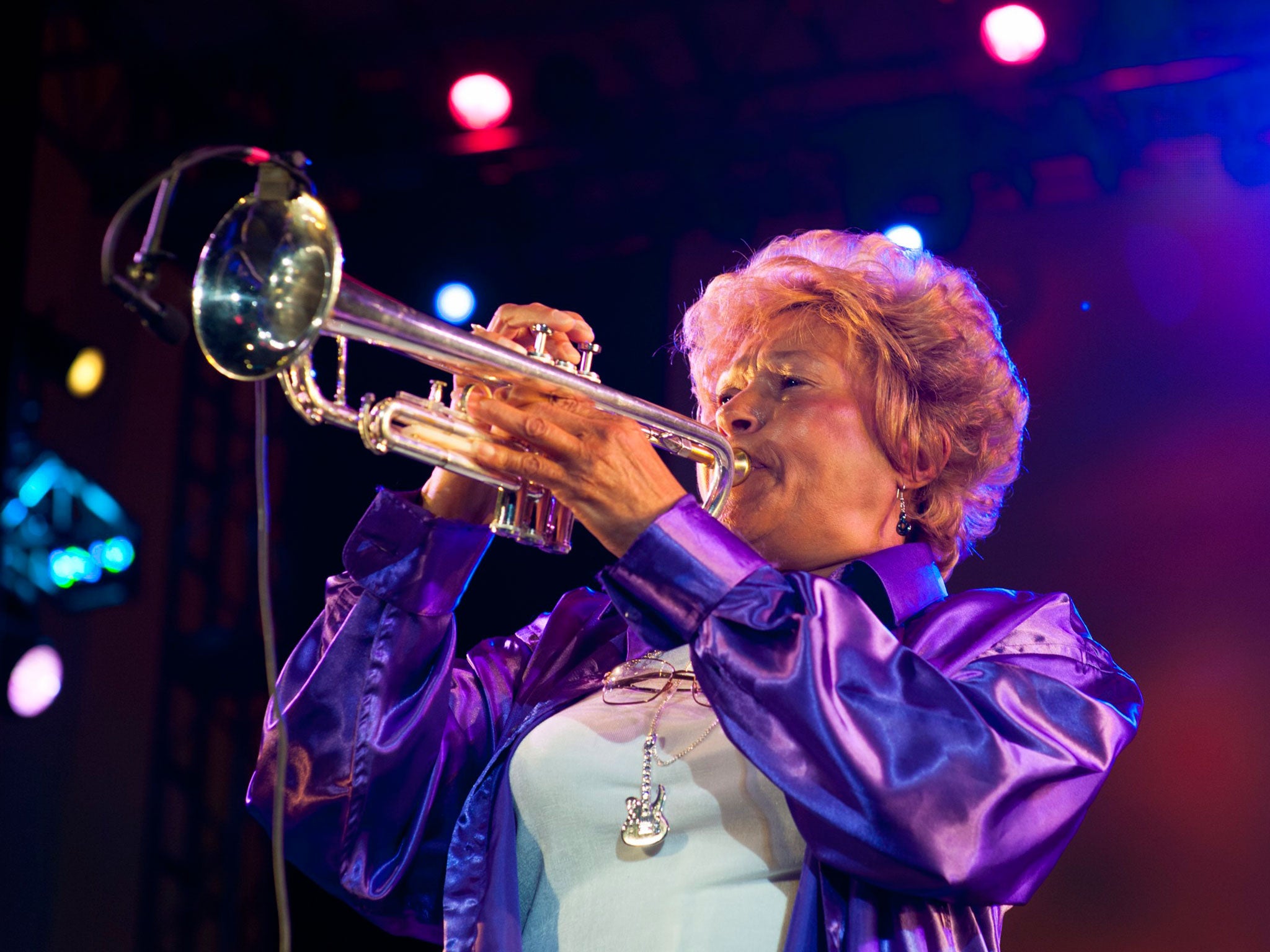 Cynthia Robinson on stage in New York in 2011