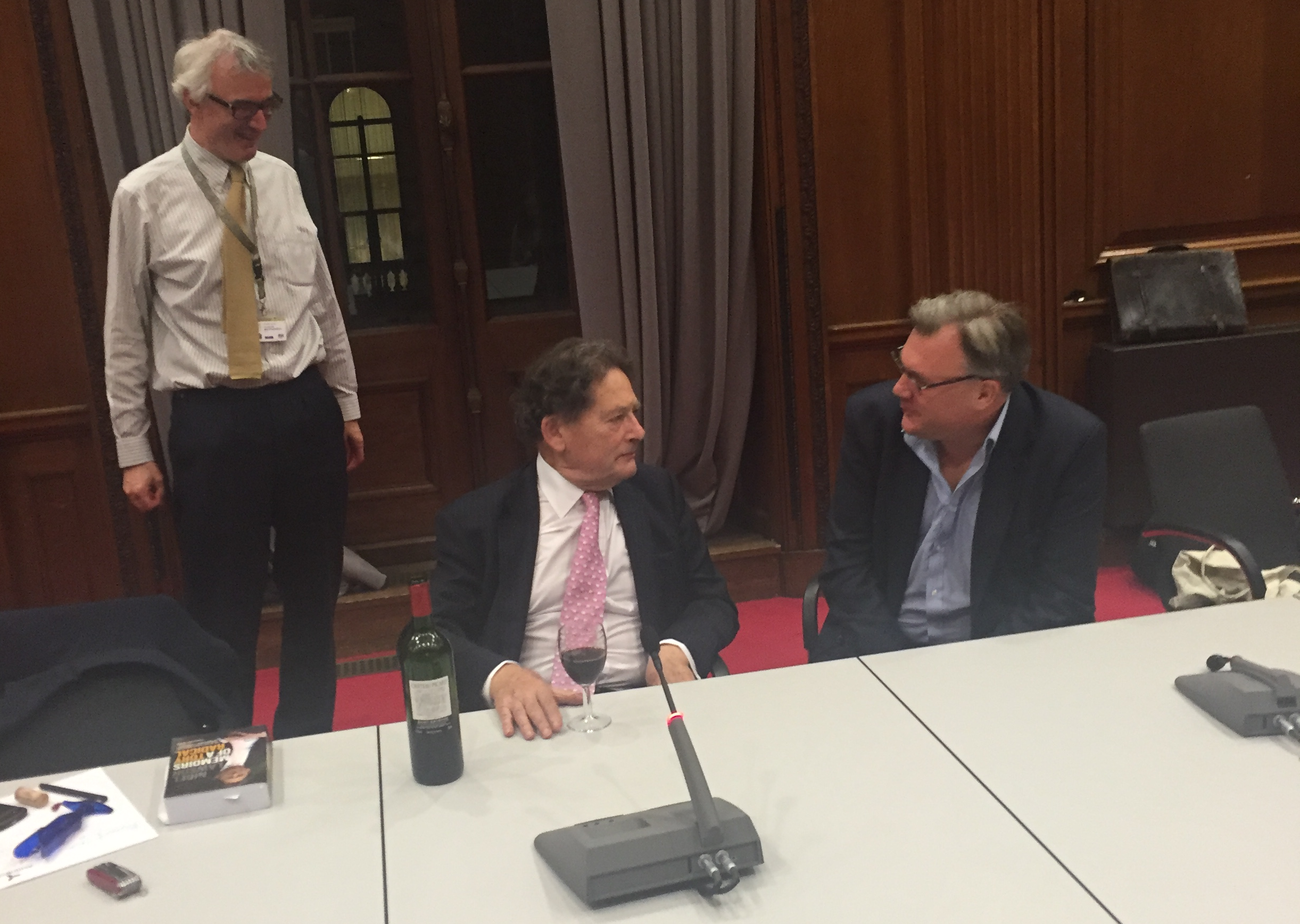 Sir Nick Macpherson, Lord Lawson and Ed Balls