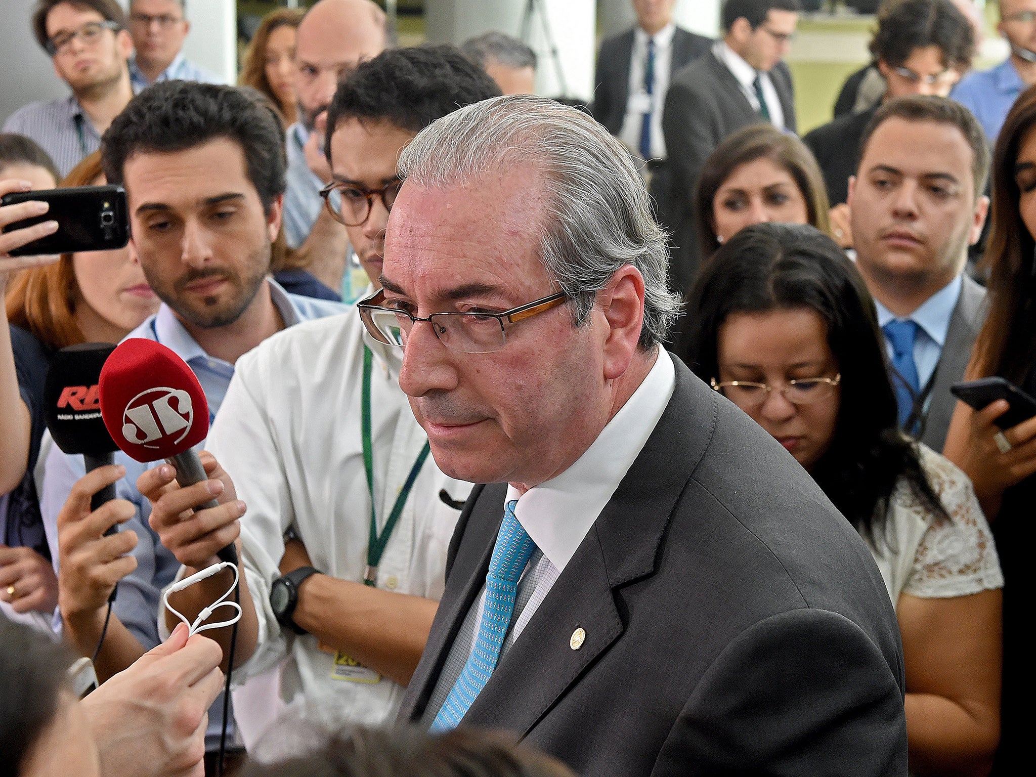 The president of the Brazilian Chamber of Deputies, Eduardo Cunha