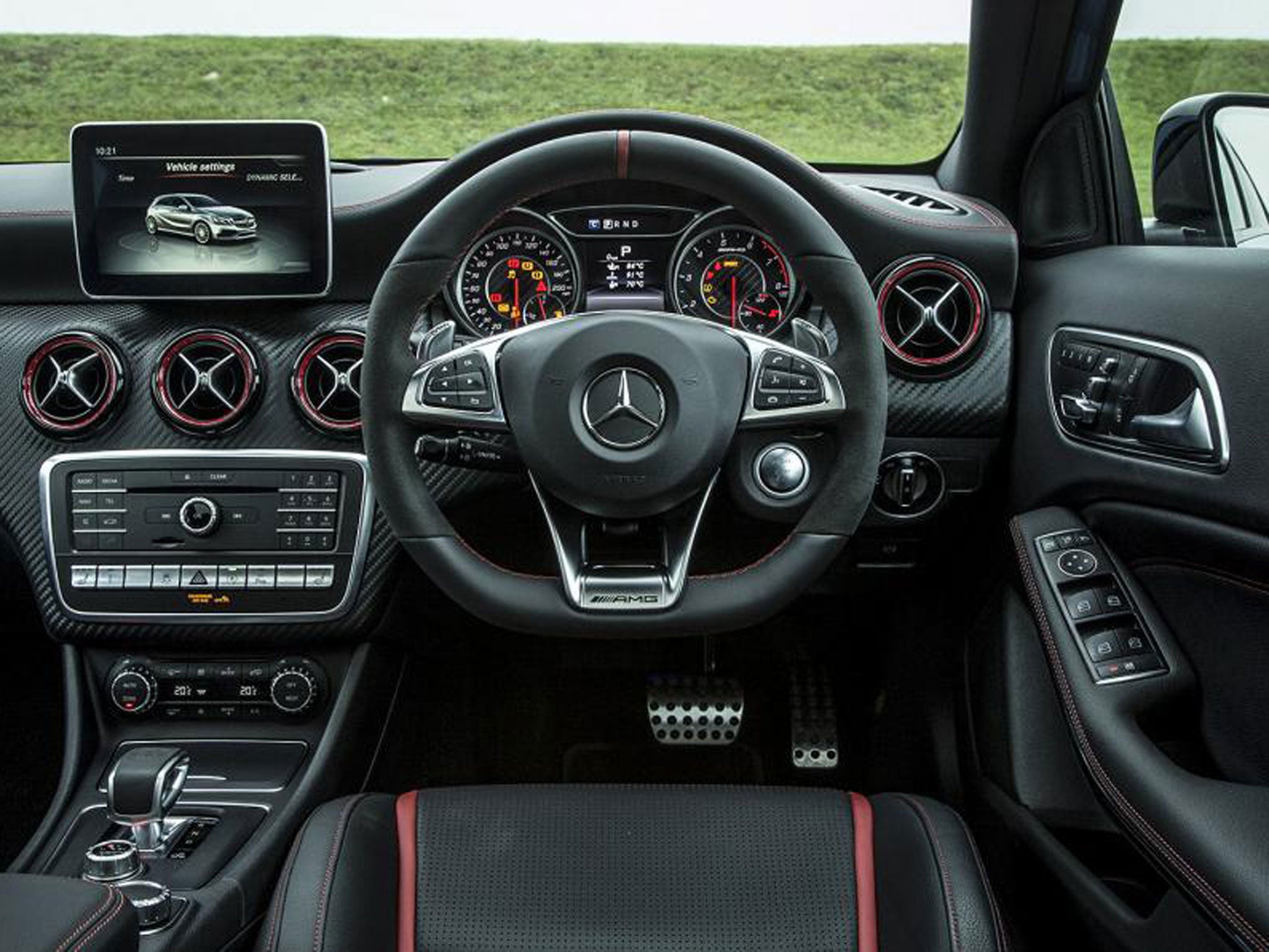 The interior's quality of materials and finish is more in keeping with a premium exec