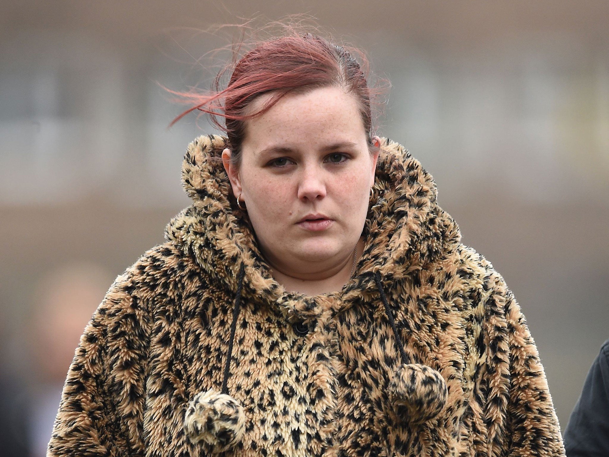 Caroline Starmer leaves Leicester Crown Court, where she was given a suspended prison sentence for intending to pervert the course of justice after claiming that a Primark security guard removed her baby as she was breastfeeding in a store.