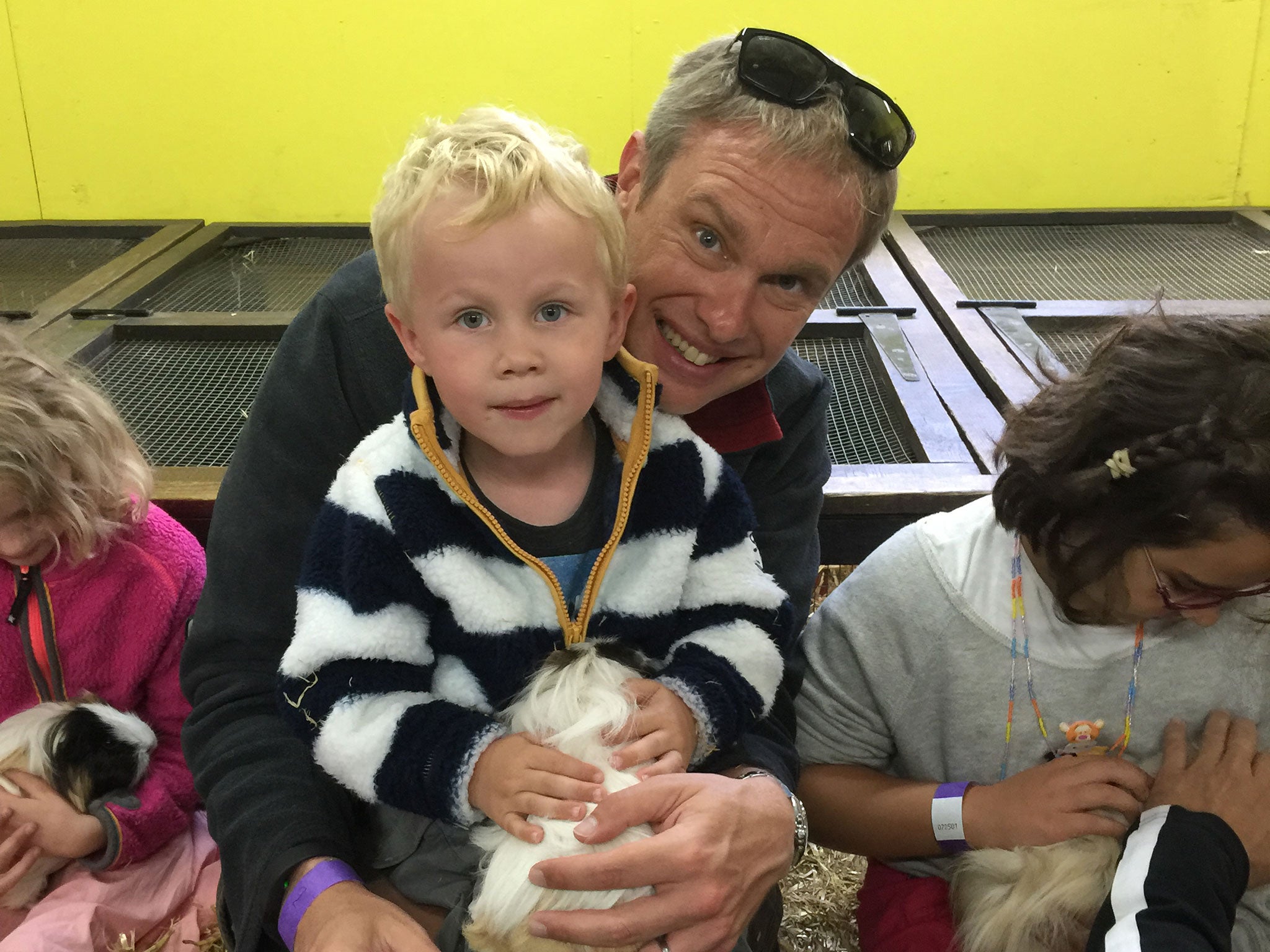 Neil Shelton, of Morgan Stanley, with his son, Elliott, who as a baby had surgery at GOSH