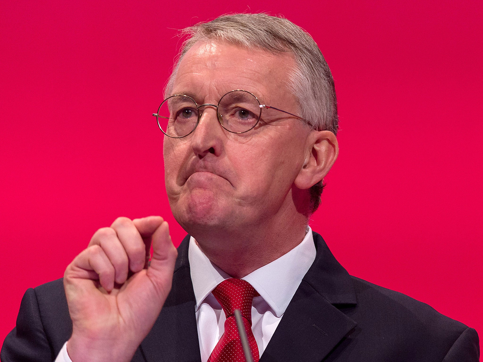 Shadow Foreign Secretary Hilary Benn