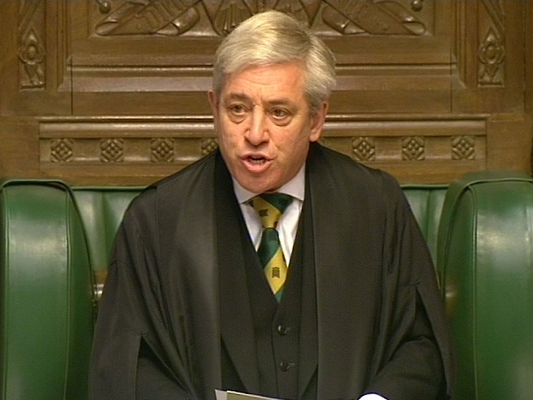 Speaker of the House of Commons John Bercow