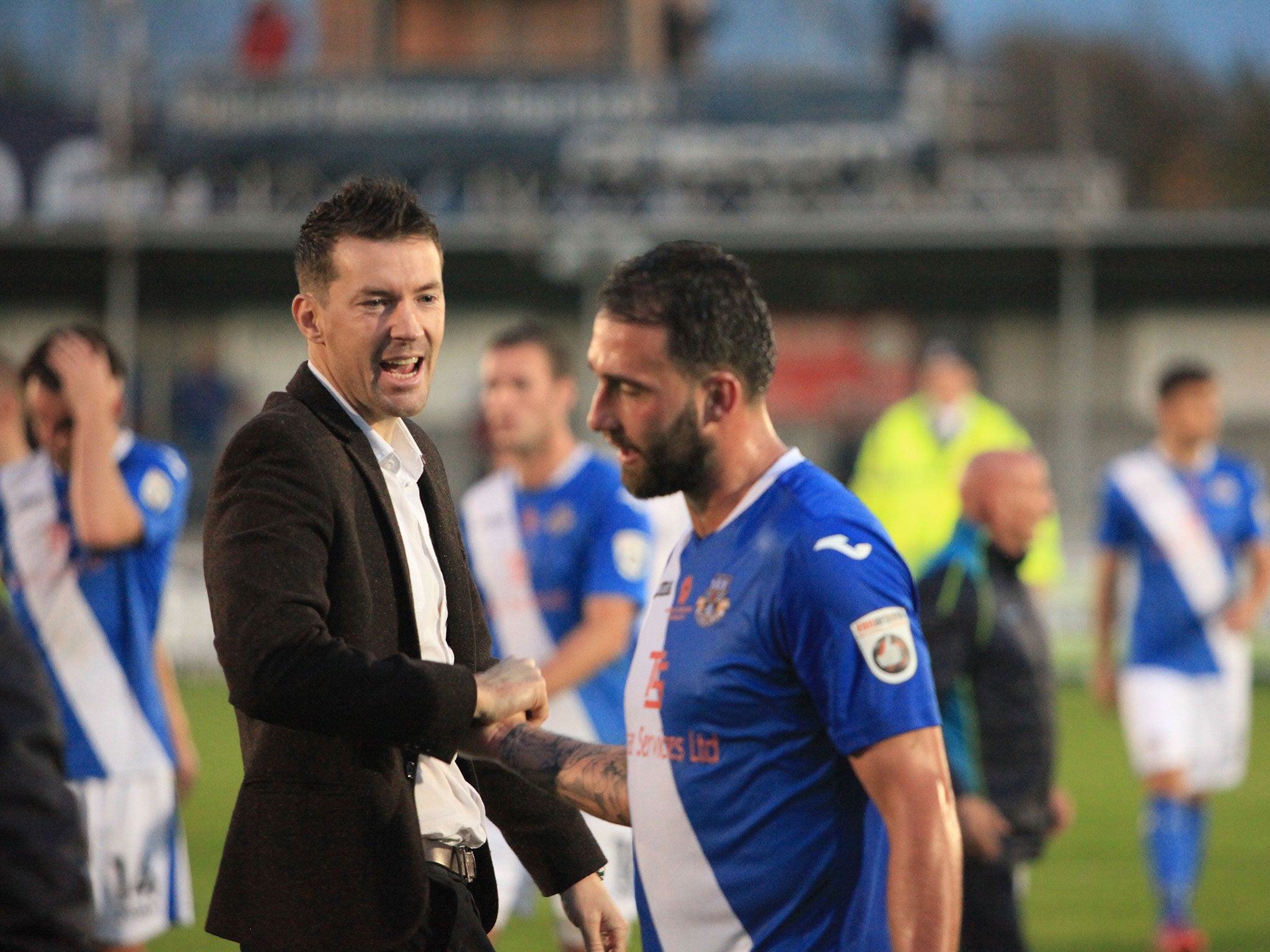 Chris Todd in his role as Eastleigh manager