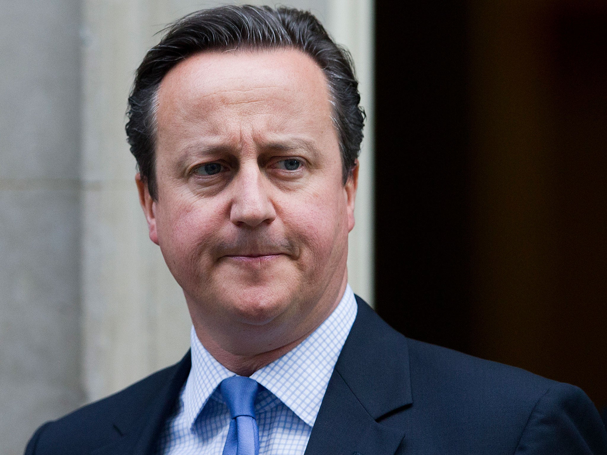 David Cameron leaves 10 Downing Street ahead of the debate and vote in the House of Commons on joining the bombing campaign against the Islamic State group in Syria