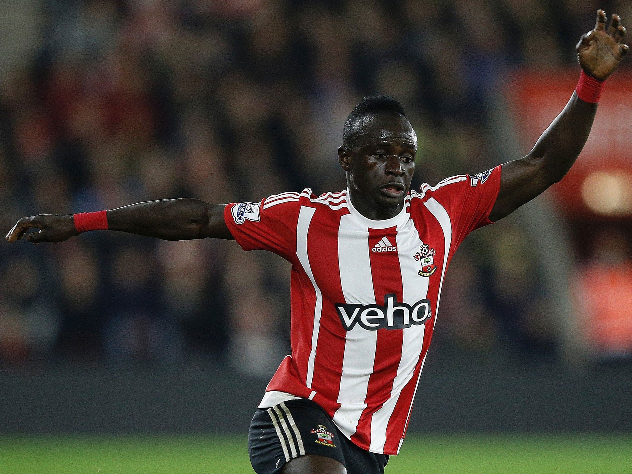 Sadio Mane in action for Southampton