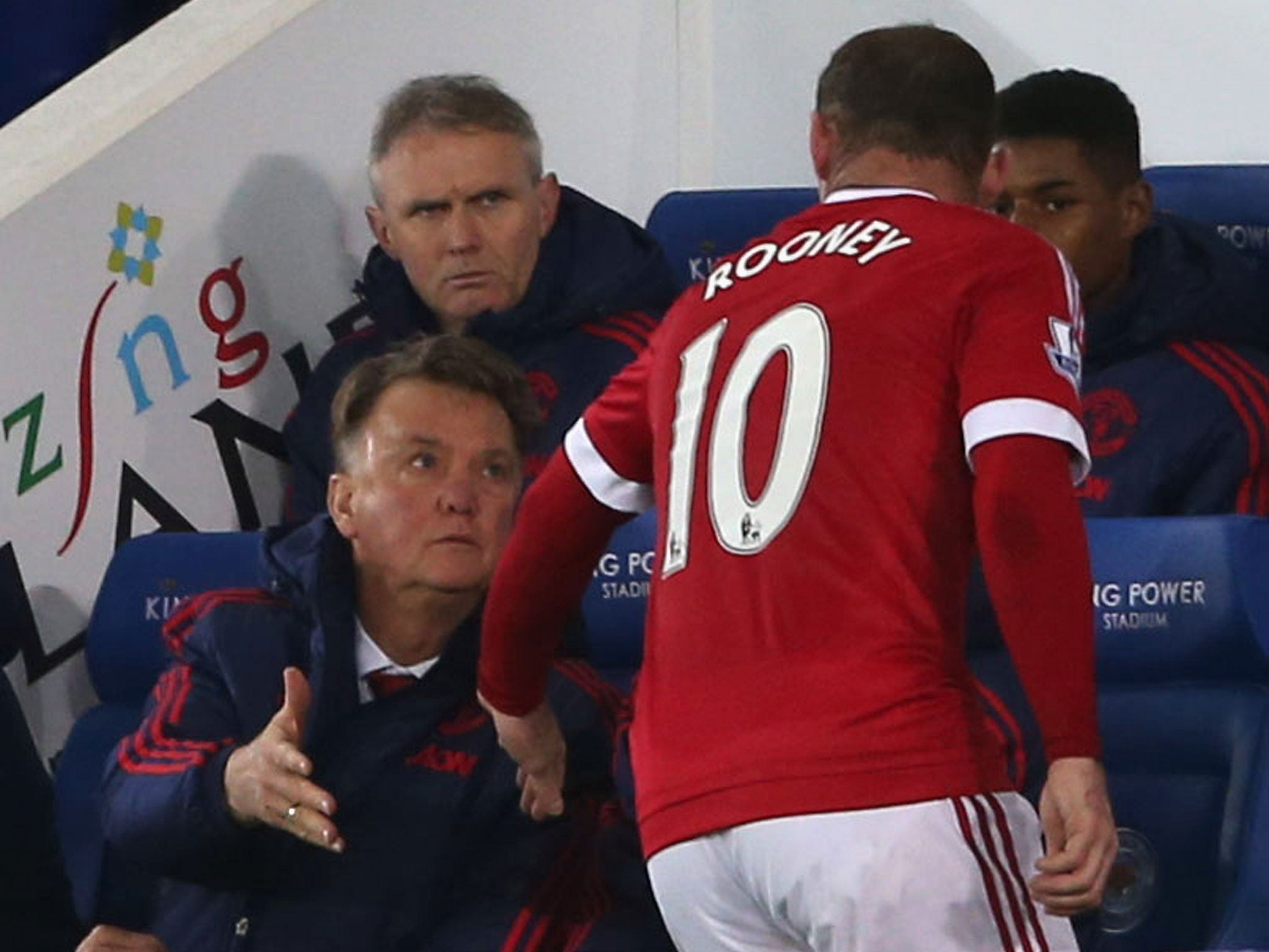 Wayne Rooney with Louis van Gaal