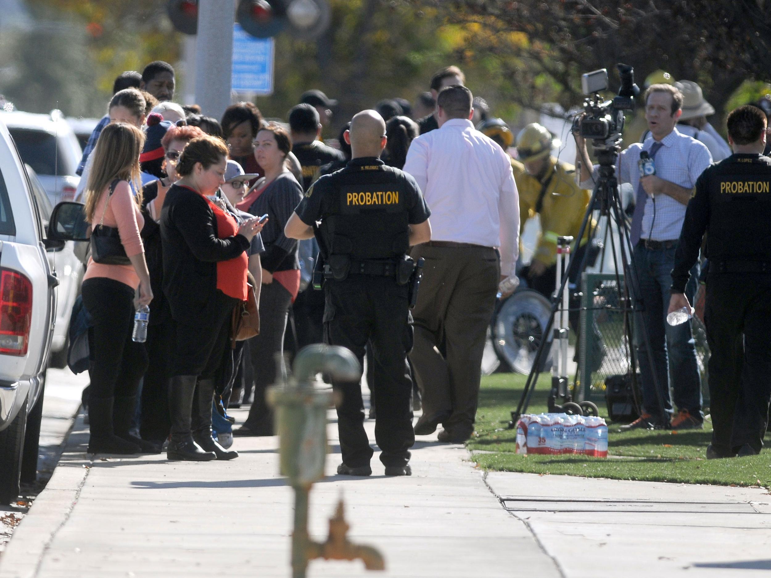 Scene at the San Bernardino shooting AP