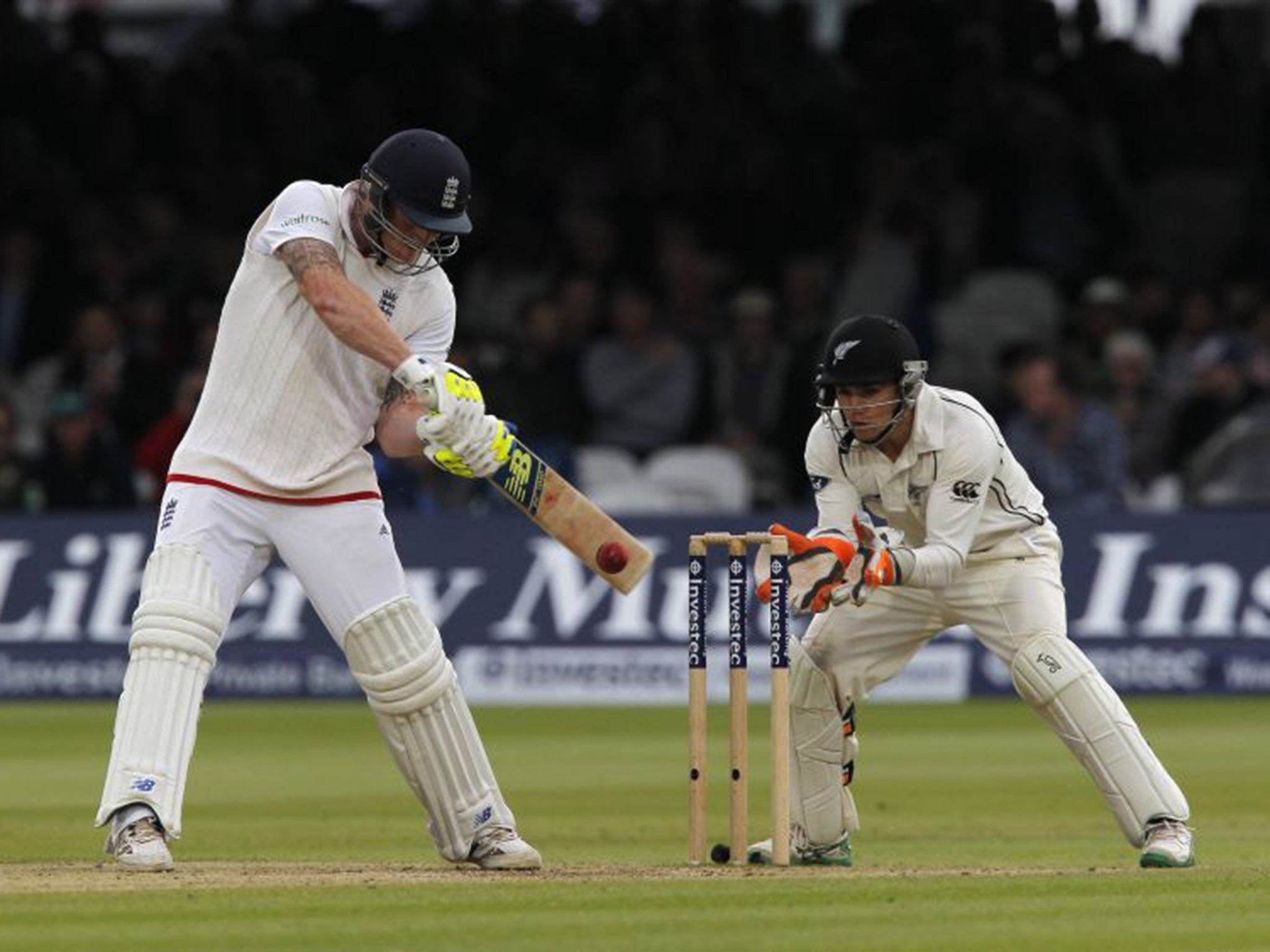 Stokes on his way to his record-breaking century at Lord’s against New Zealand