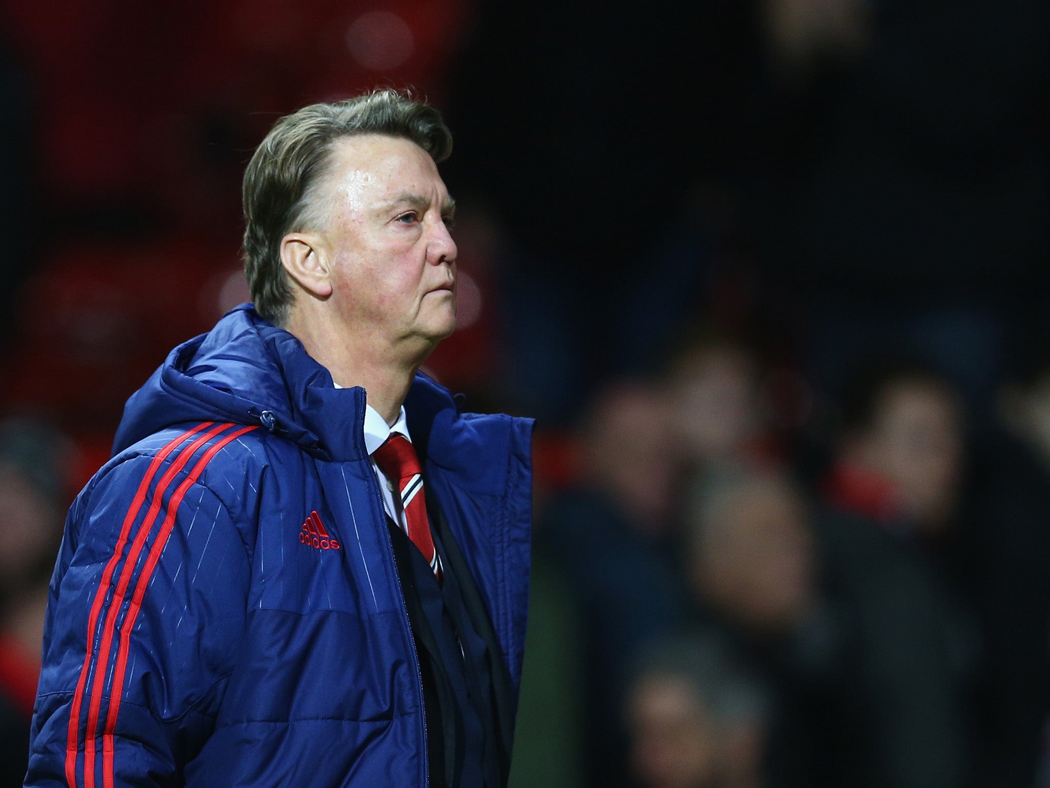 Louis van Gaal is booed by Manchester United supporters