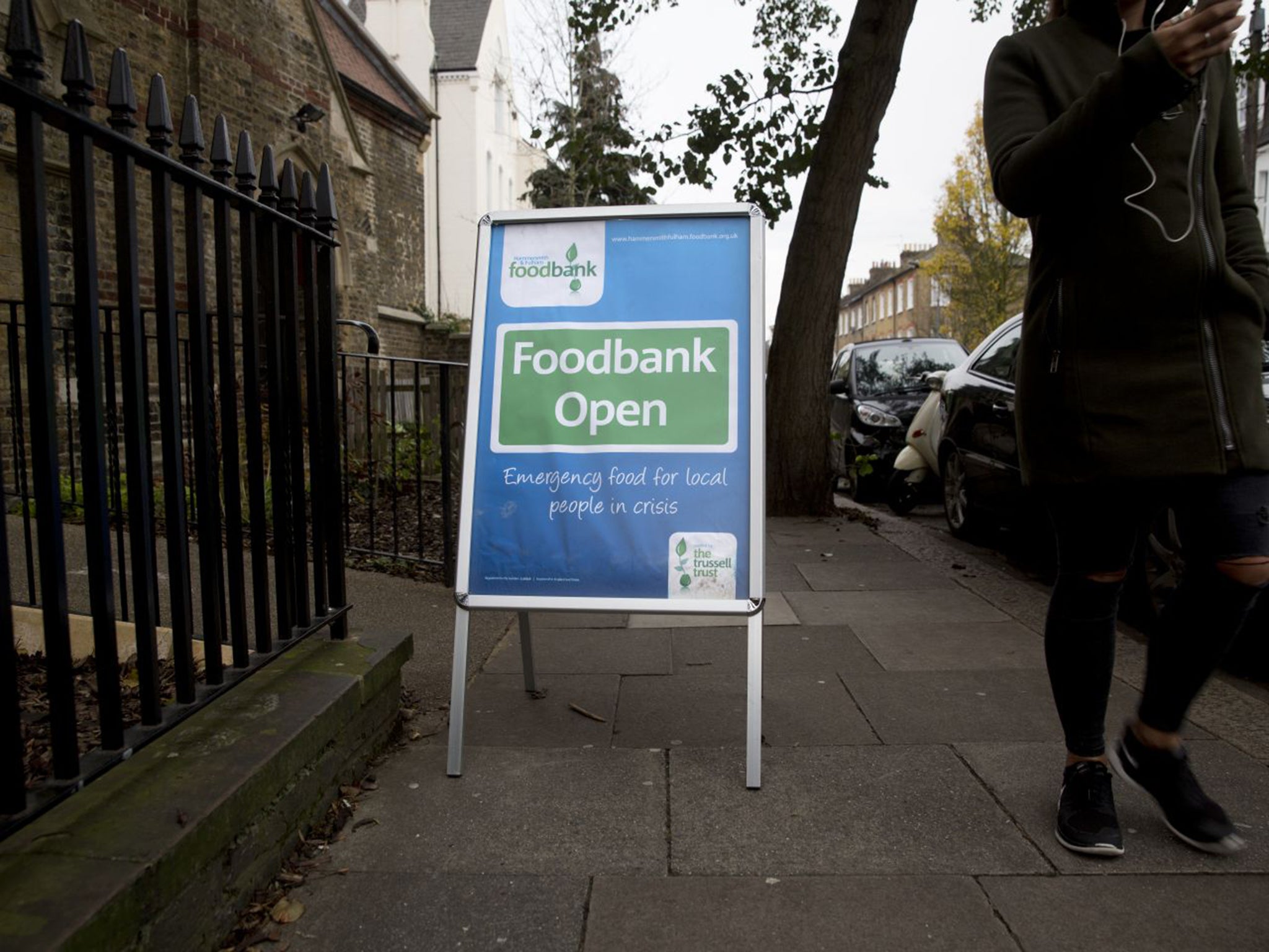 There are now 425 food banks across the country and the number is still growing