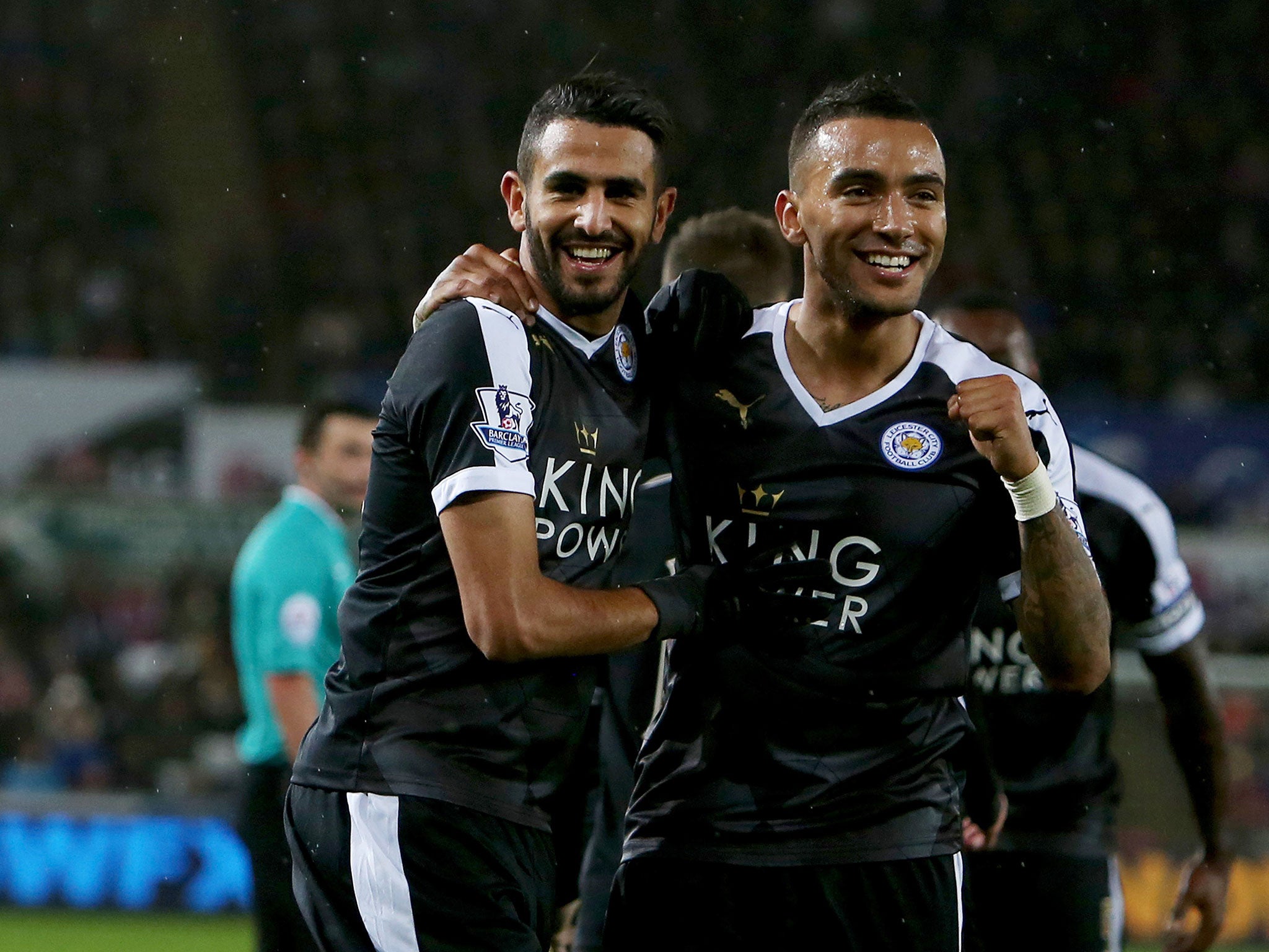 Riyad Mahrez's hat-trick for Leicester condemned Swansea to a 3-0 loss