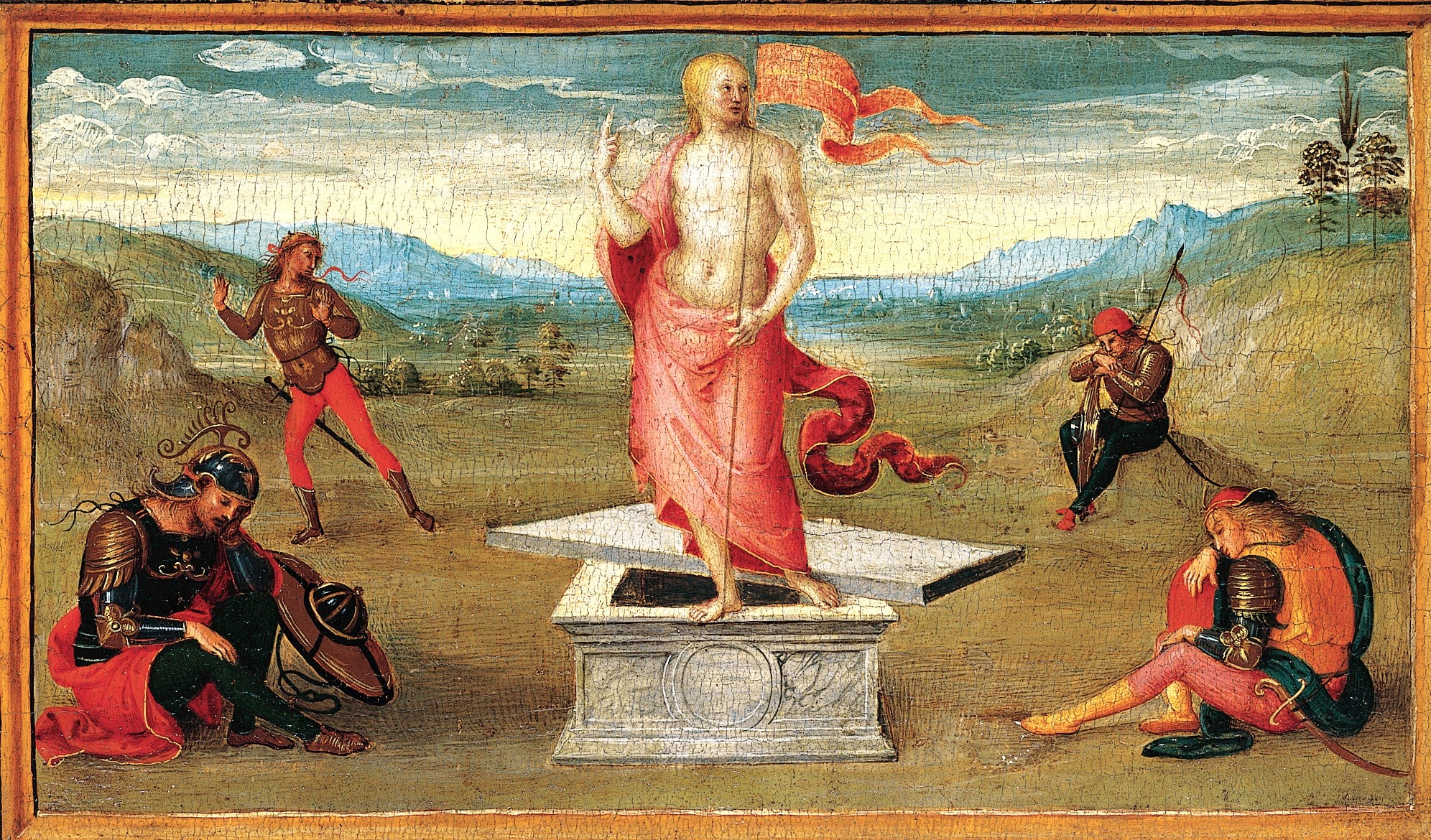 'The Resurrection' by Perugino, one of the paintings subject to the lawsuit