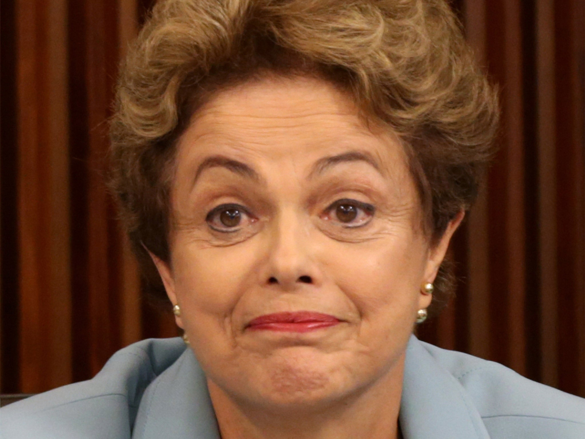 President Dilma Rousseff during a meeting with state governors earlier this week