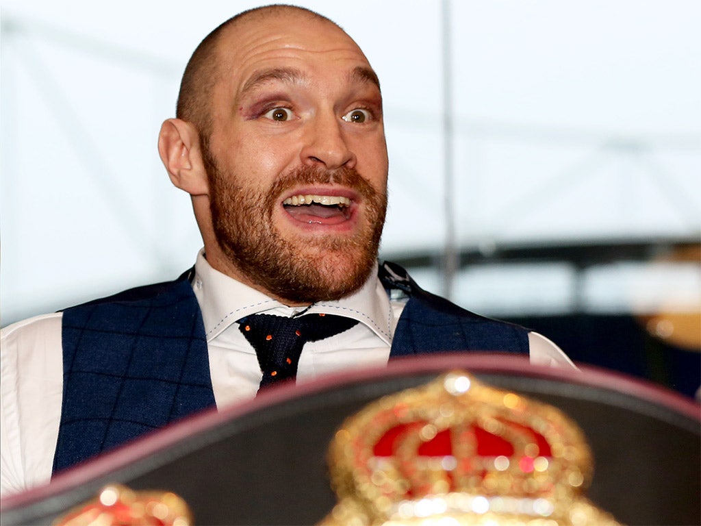 The WBA and WBO heavyweight champion Tyson Fury