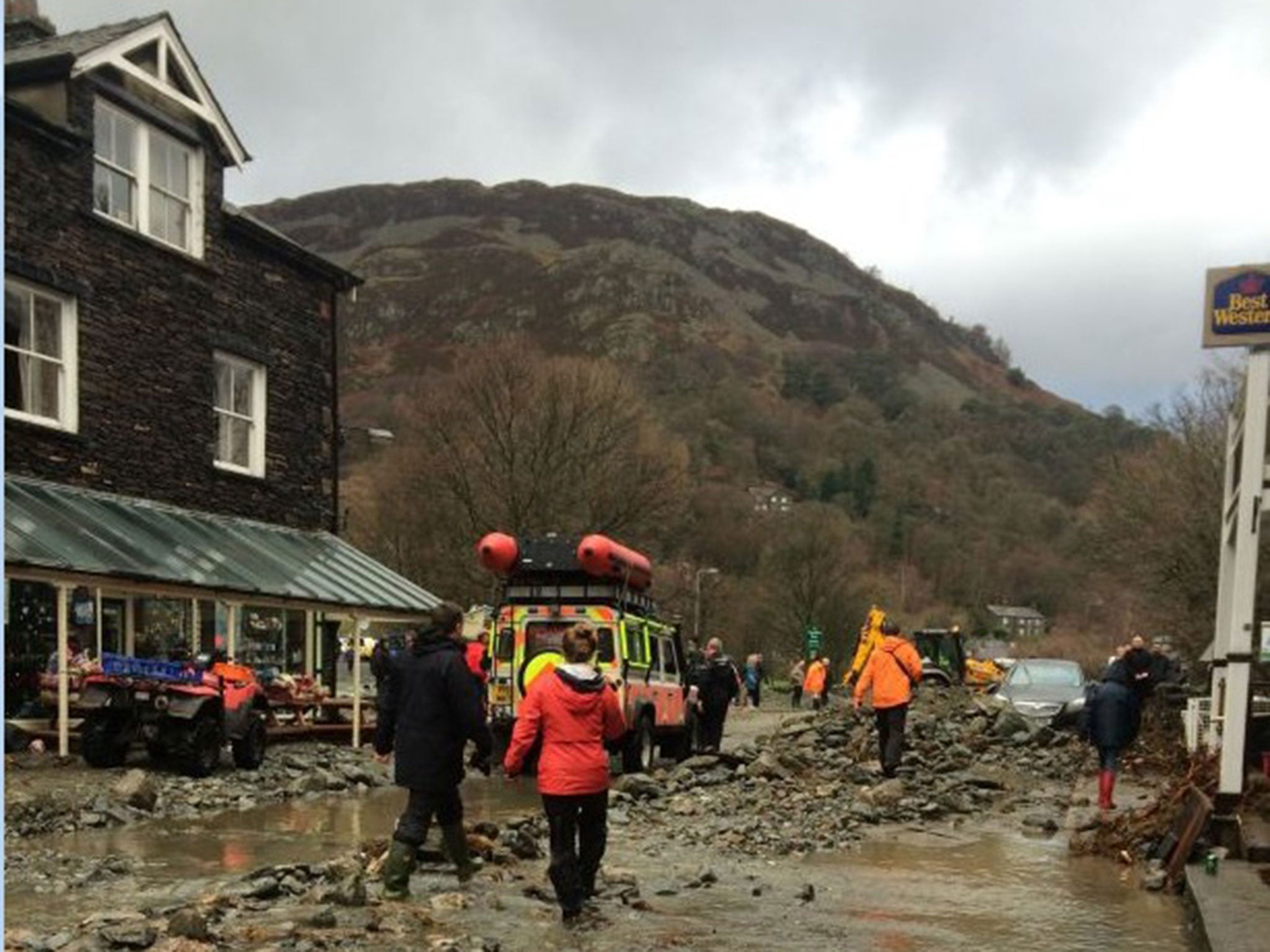 The village had already been hit by Storm Desmond