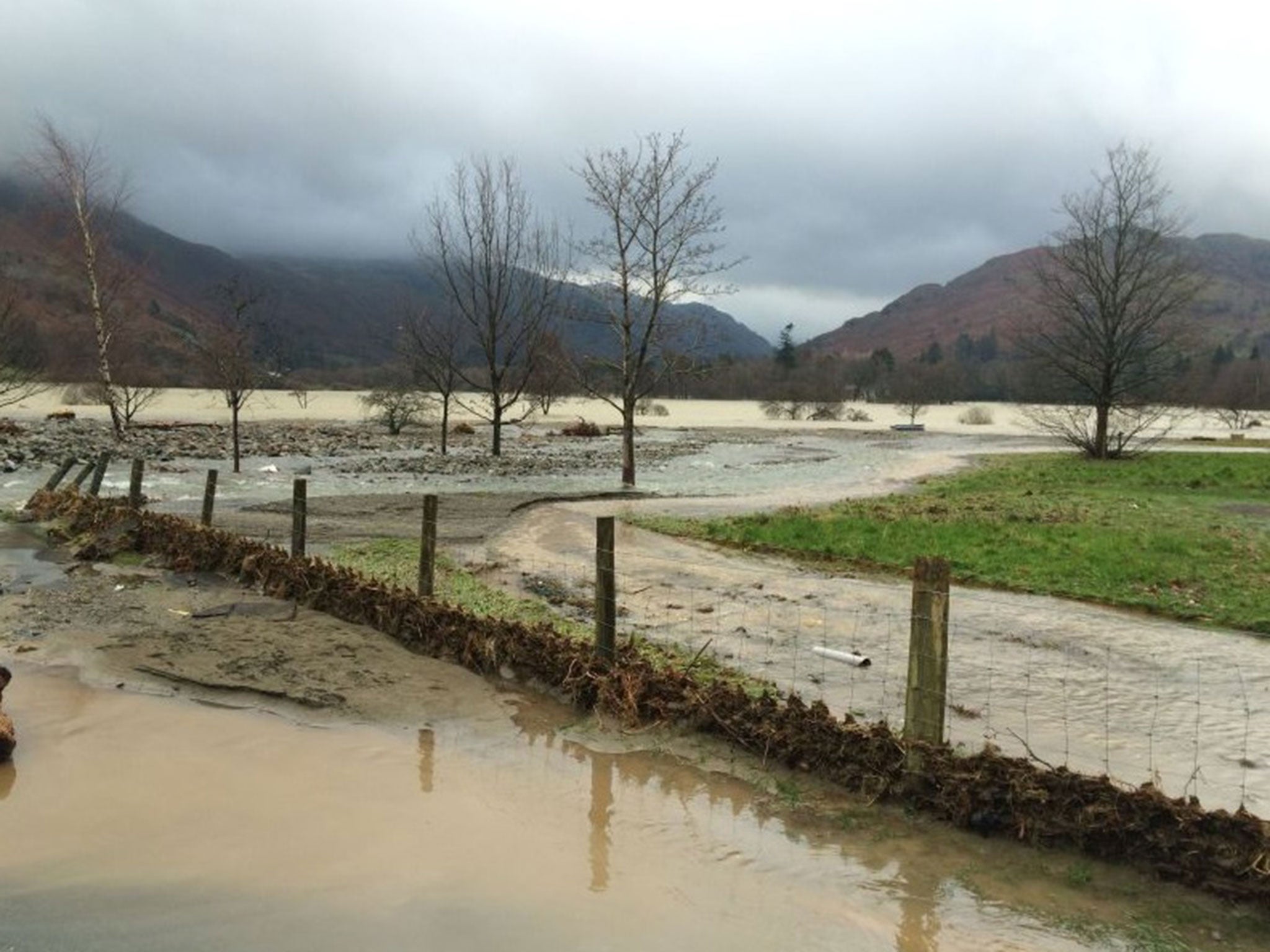 The military, police, fire services and mountain rescue teams worked throughout the night in the village after more flooding