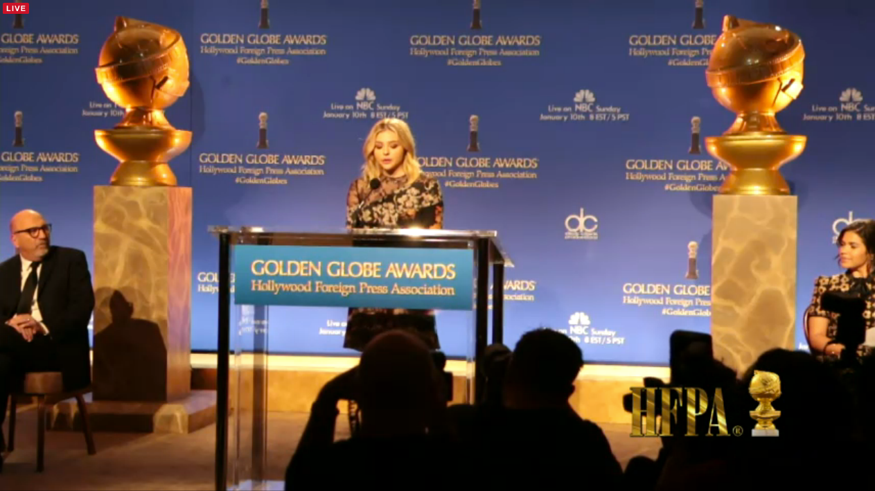 Chloë Grace Moretz helped read out the nominees