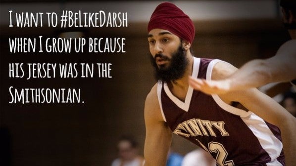 The basketball player has now become the face of this successful anti-racism campaign