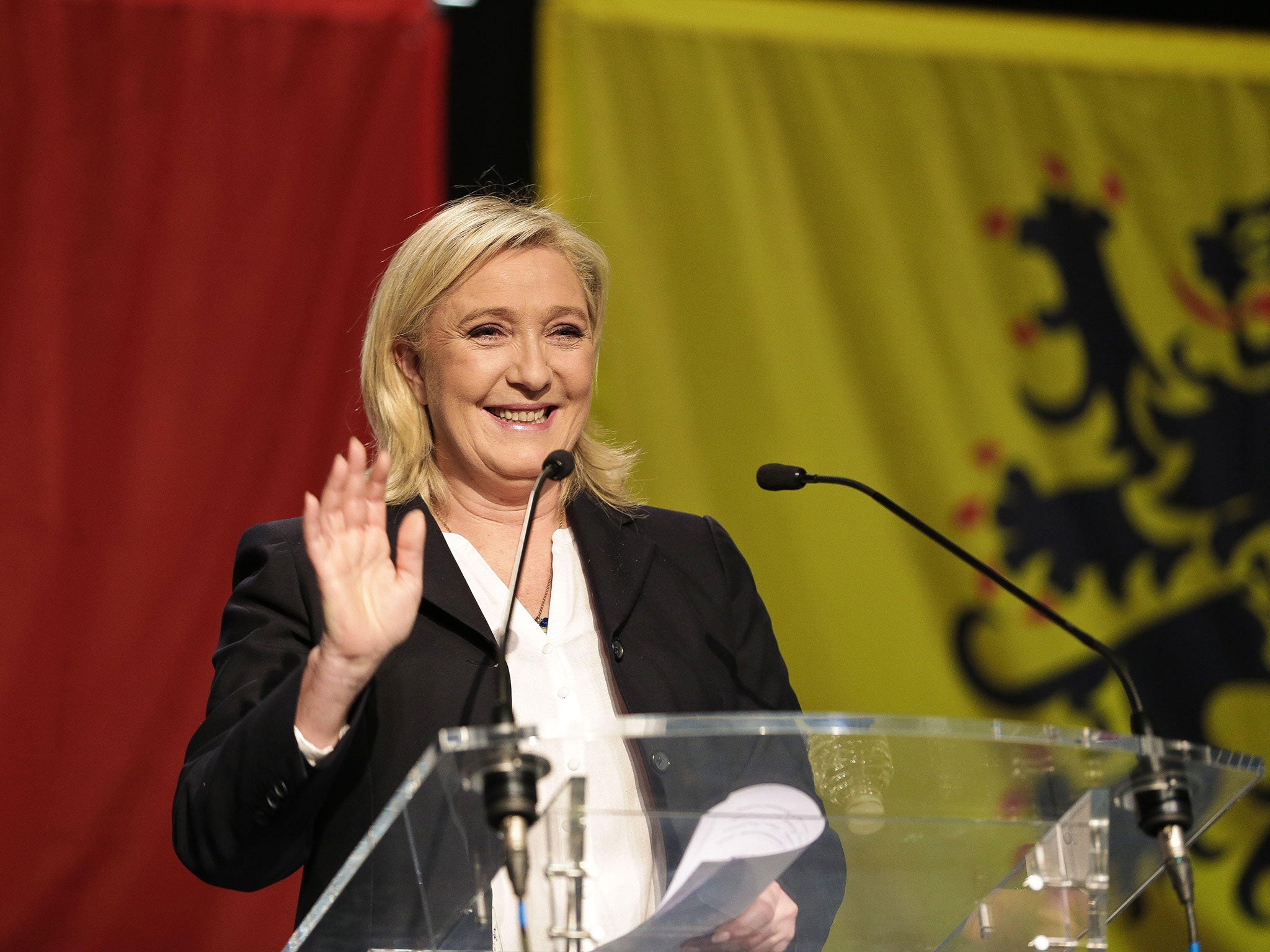 Marine Le Pen's Front National topped opinion polls in six out of 12 regions in mainland France at the weekend