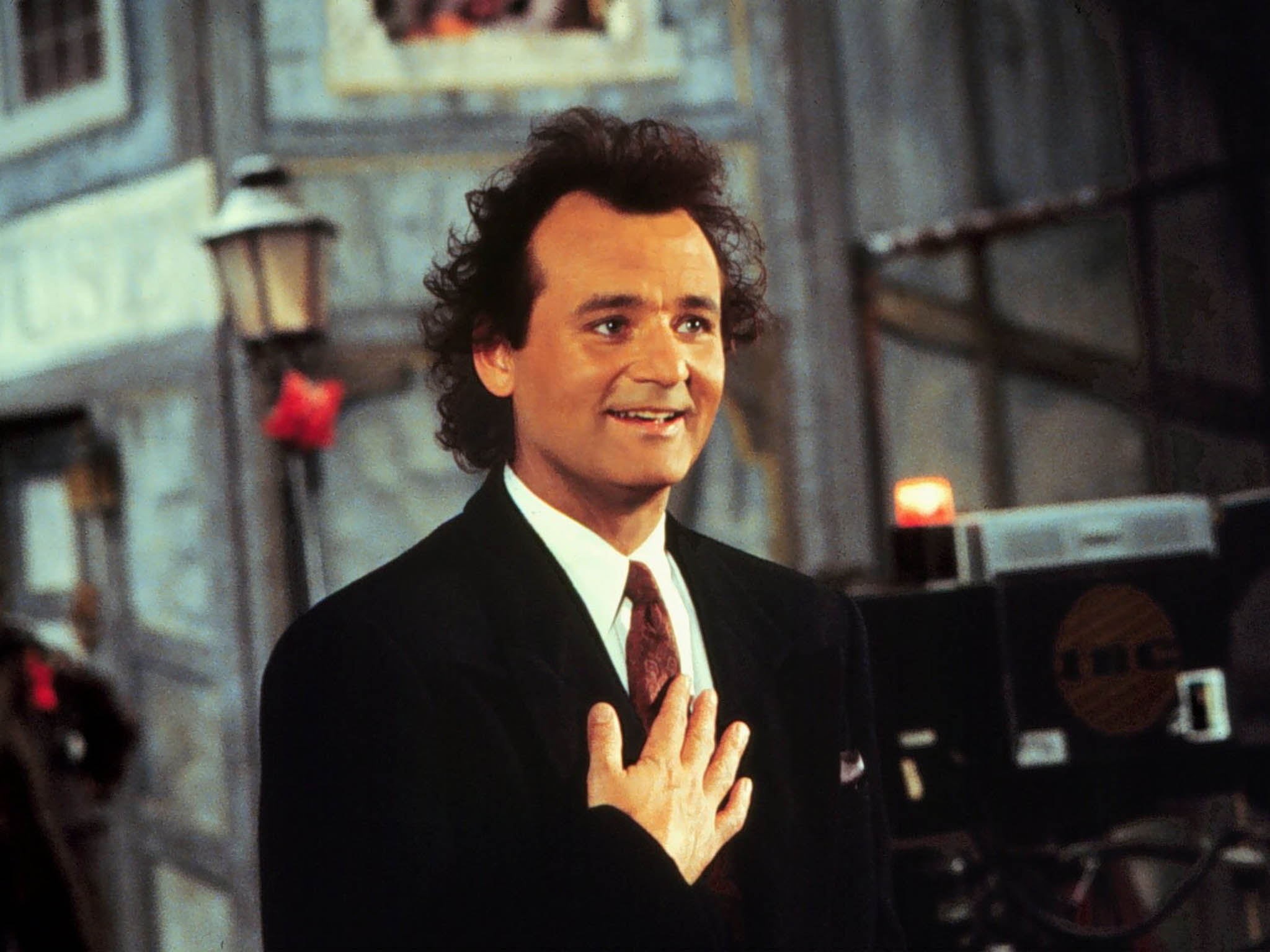 Bill Murray in Scrooged in 1988