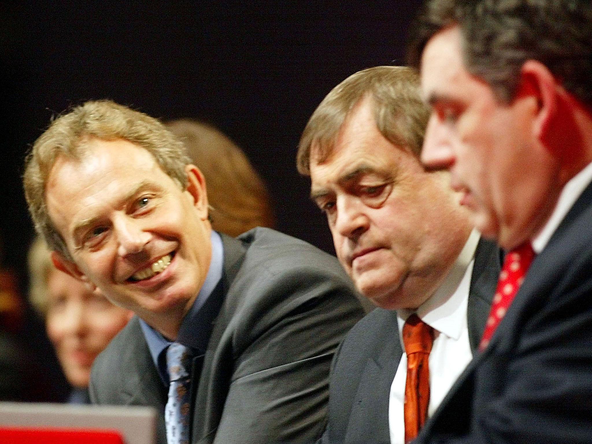 John Prescott (C) was Tony Blair's deputy prime minister