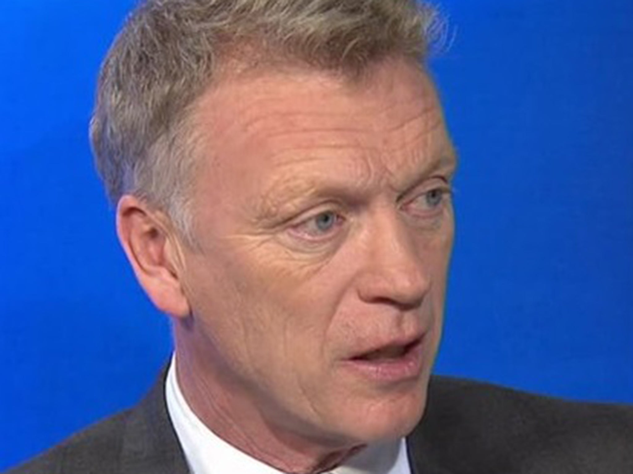 David Moyes in the Sky Sports Studio