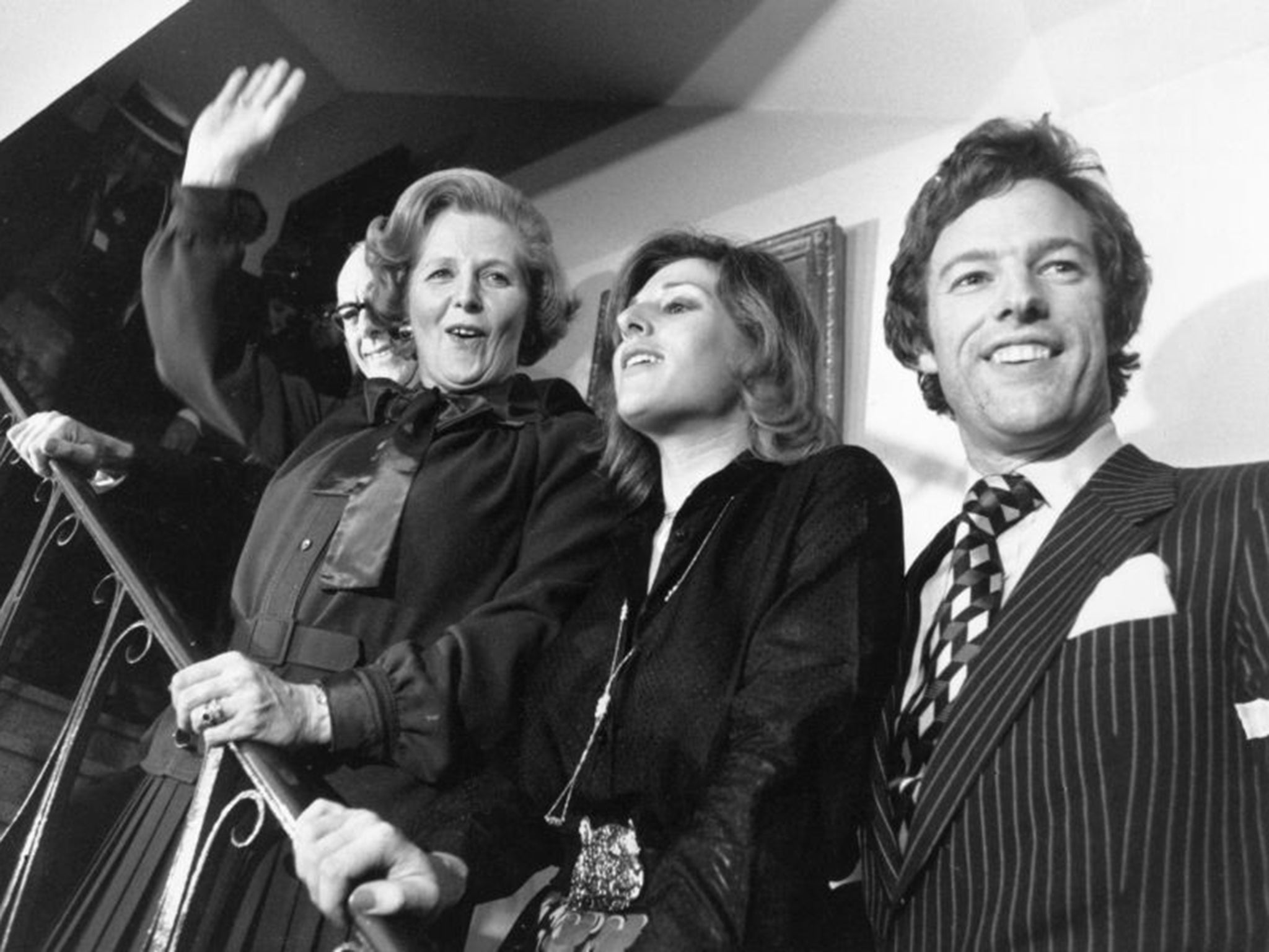 Margaret Thatcher, with husband Denis and twins Carol and Mark, on election night in 1979