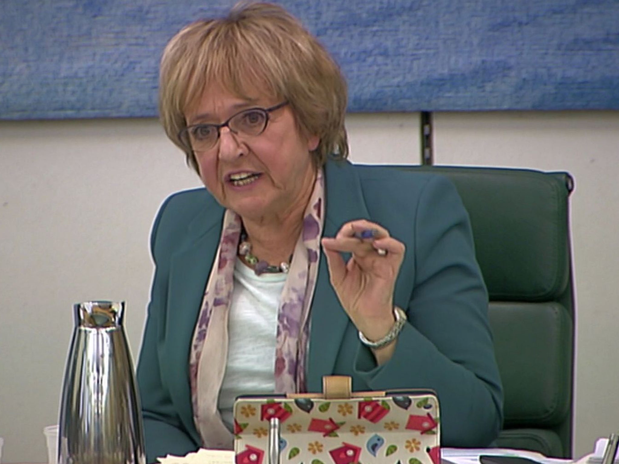 HSBC executives being grilled by Margaret Hodge during a Public Accounts Committee hearing in March this year