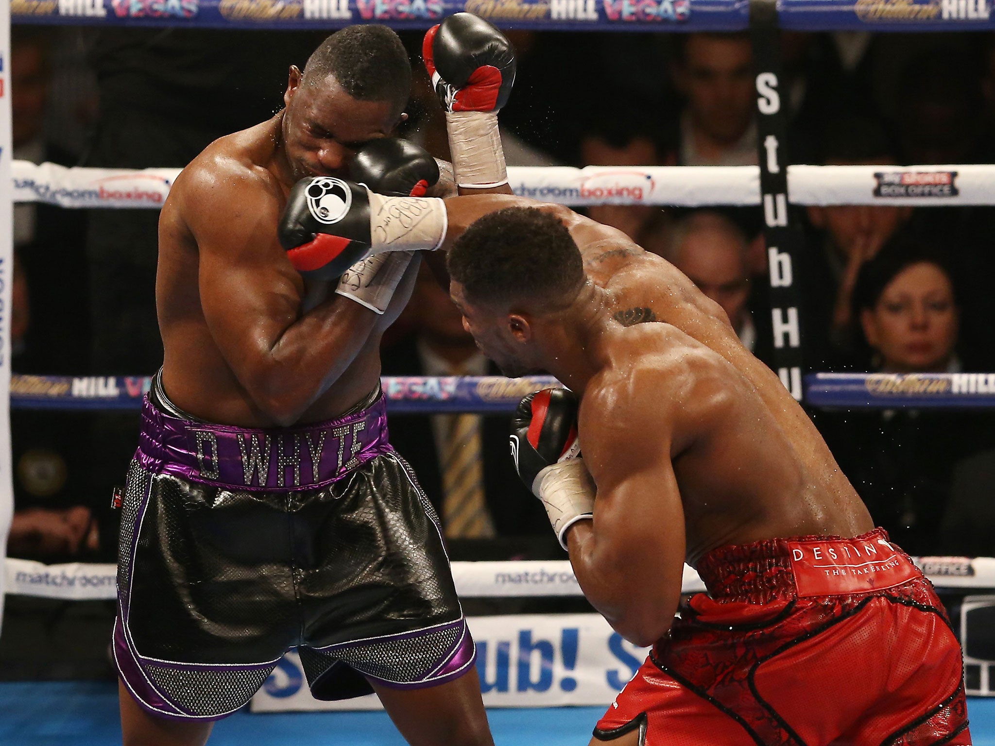 Dillian Whyte continues his comeback after his defeat by Joshua (Getty)