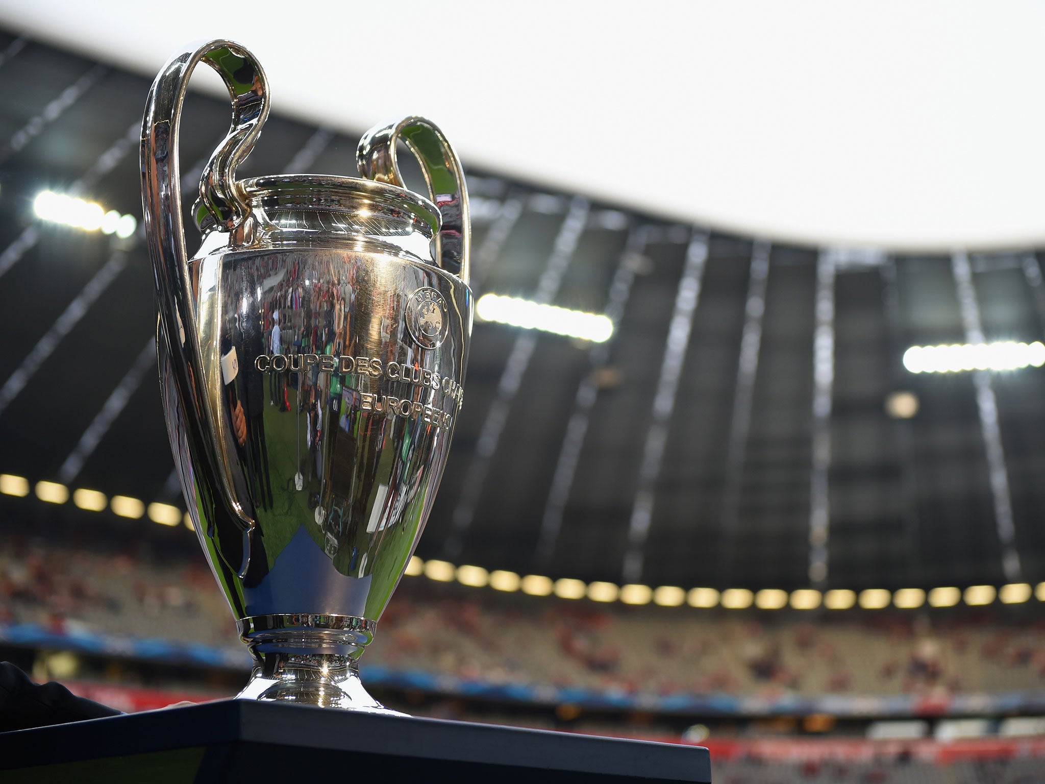 The Champions League trophy