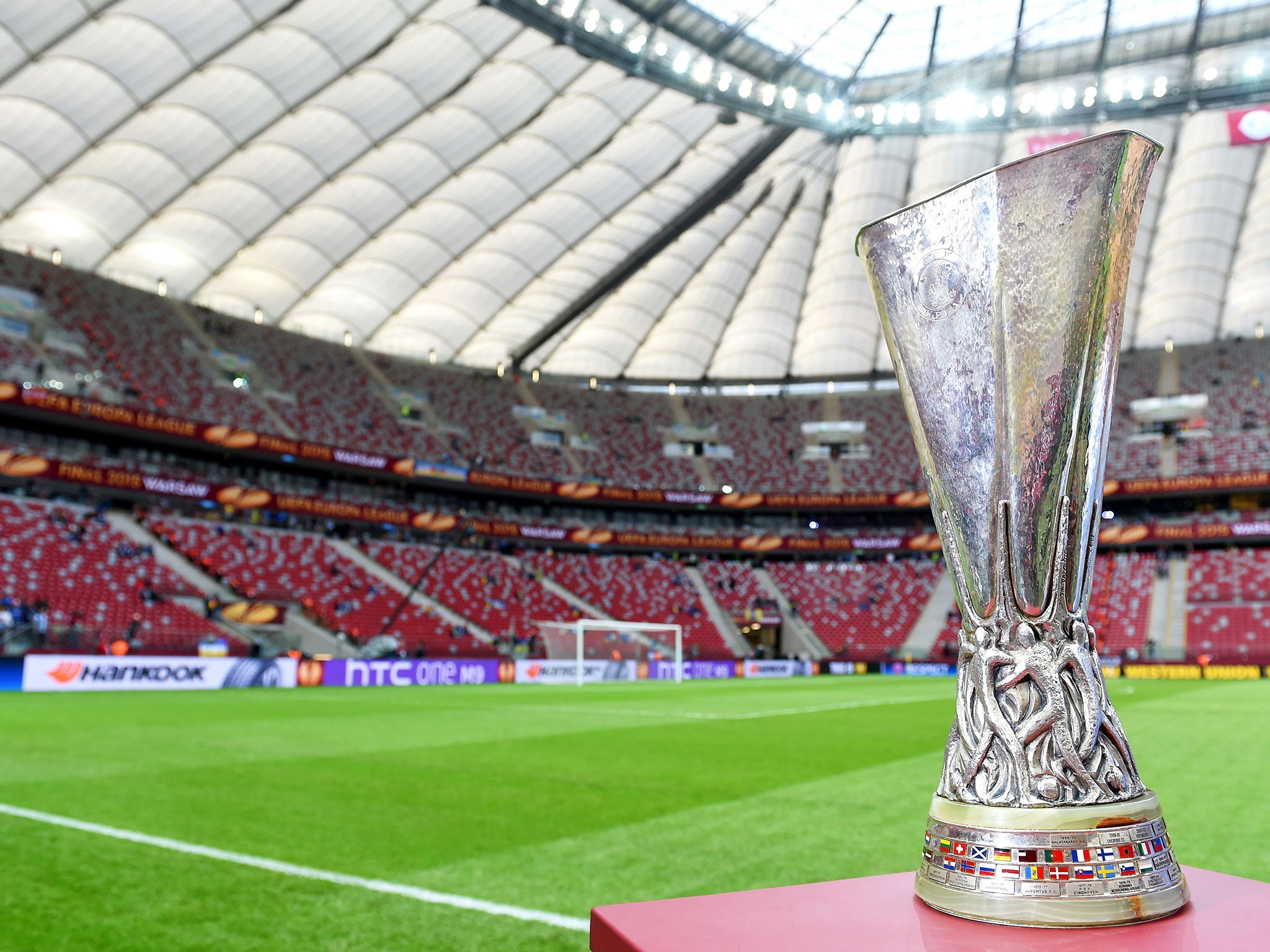 The Europa League trophy