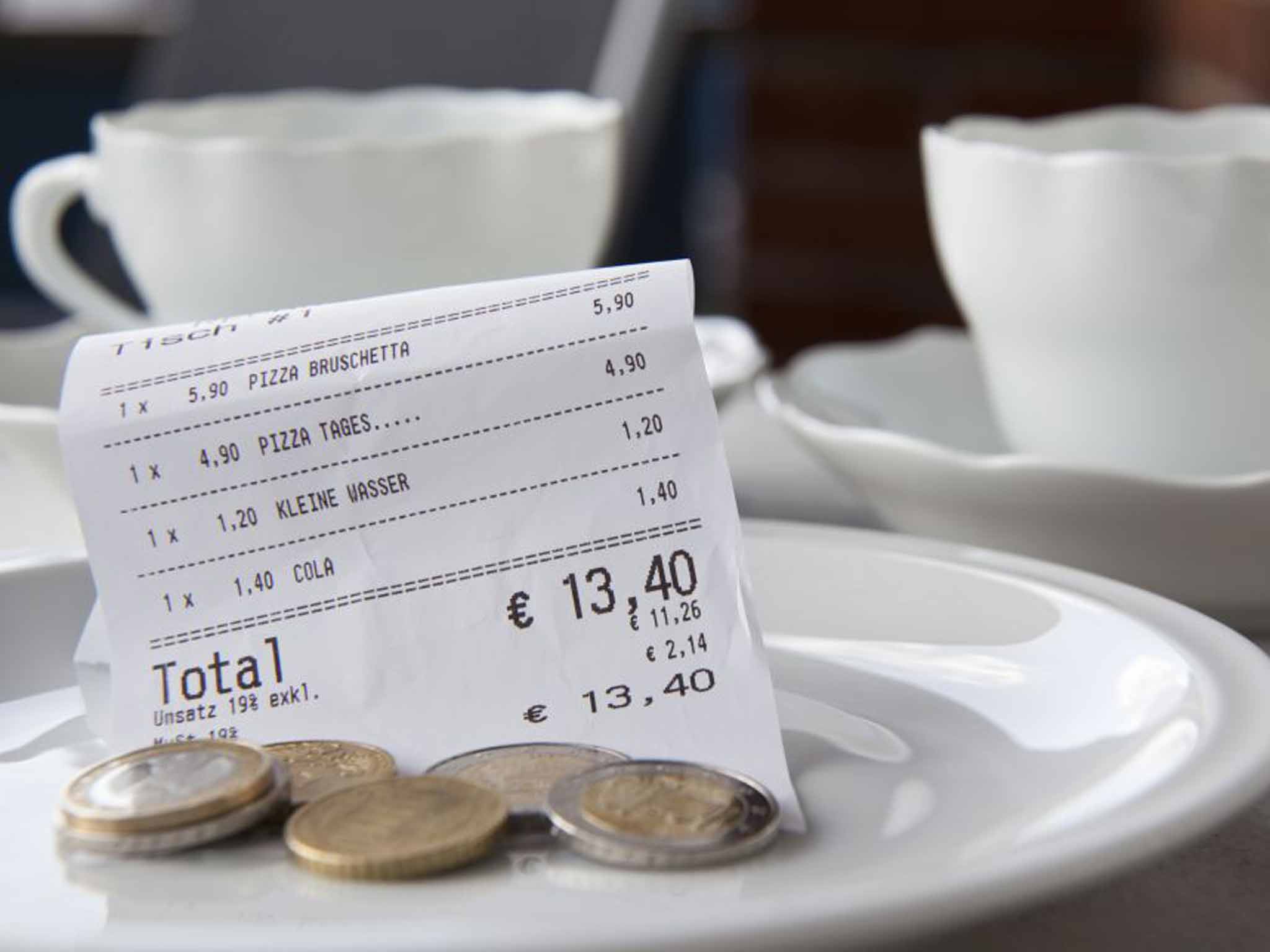 The amount to tip differs from country to country