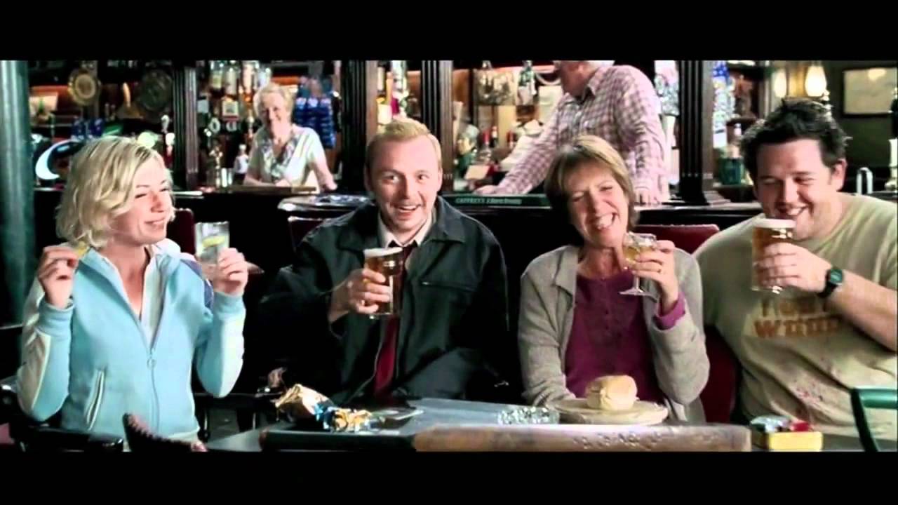 A scene at The Winchester pub in Shaun of the Dead