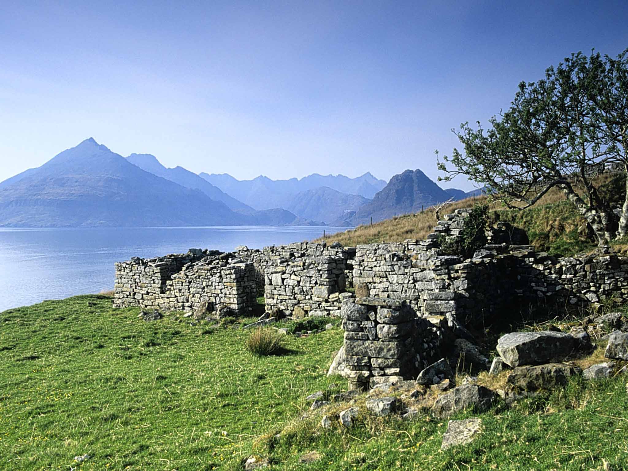 Gone but not forgotten: a derelict house on the Isle of Skye. The Highland Clearances have been likened to ethnic cleansing