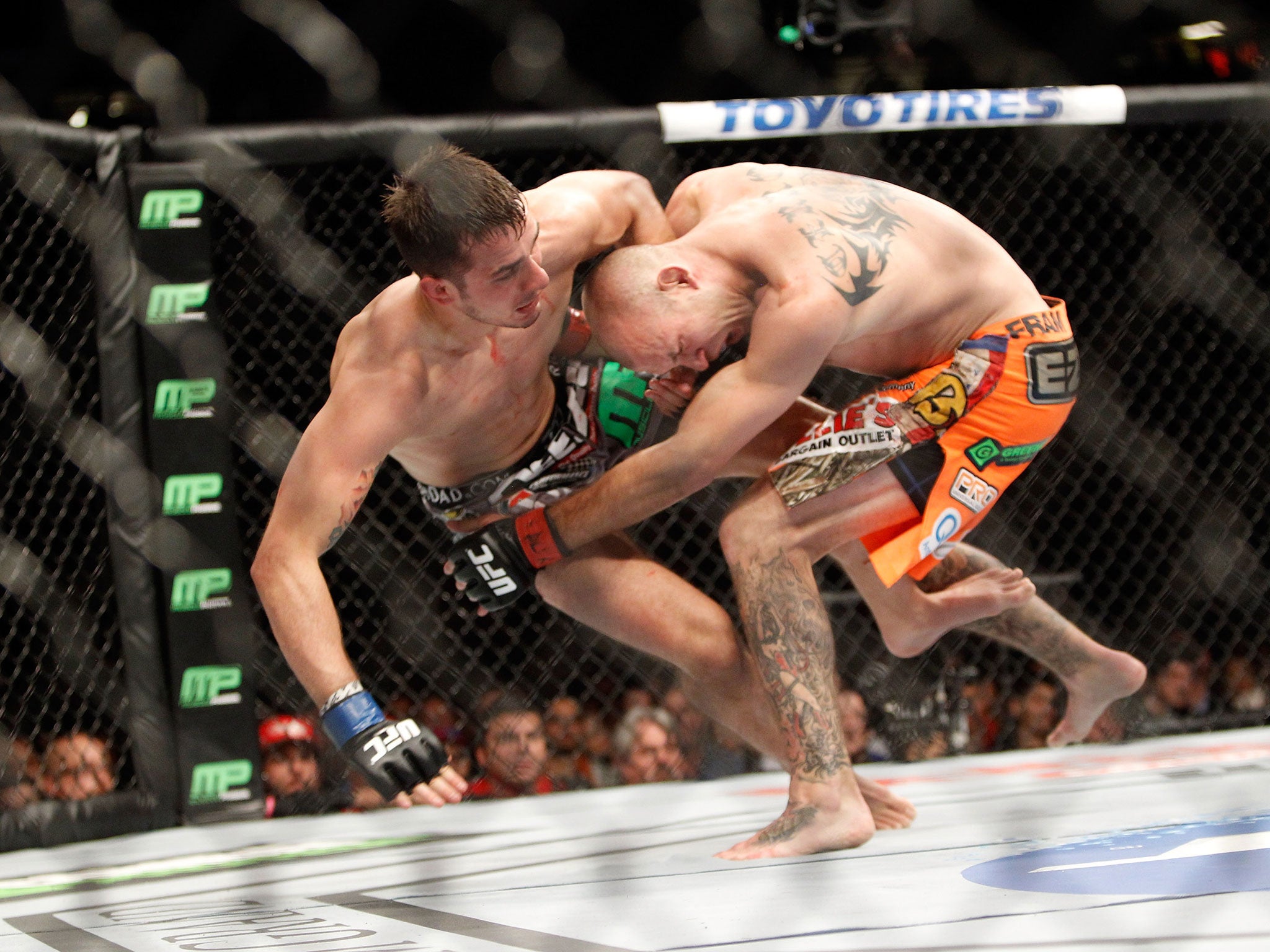 Donald Cerrone in action against Myles Jury earlier this year