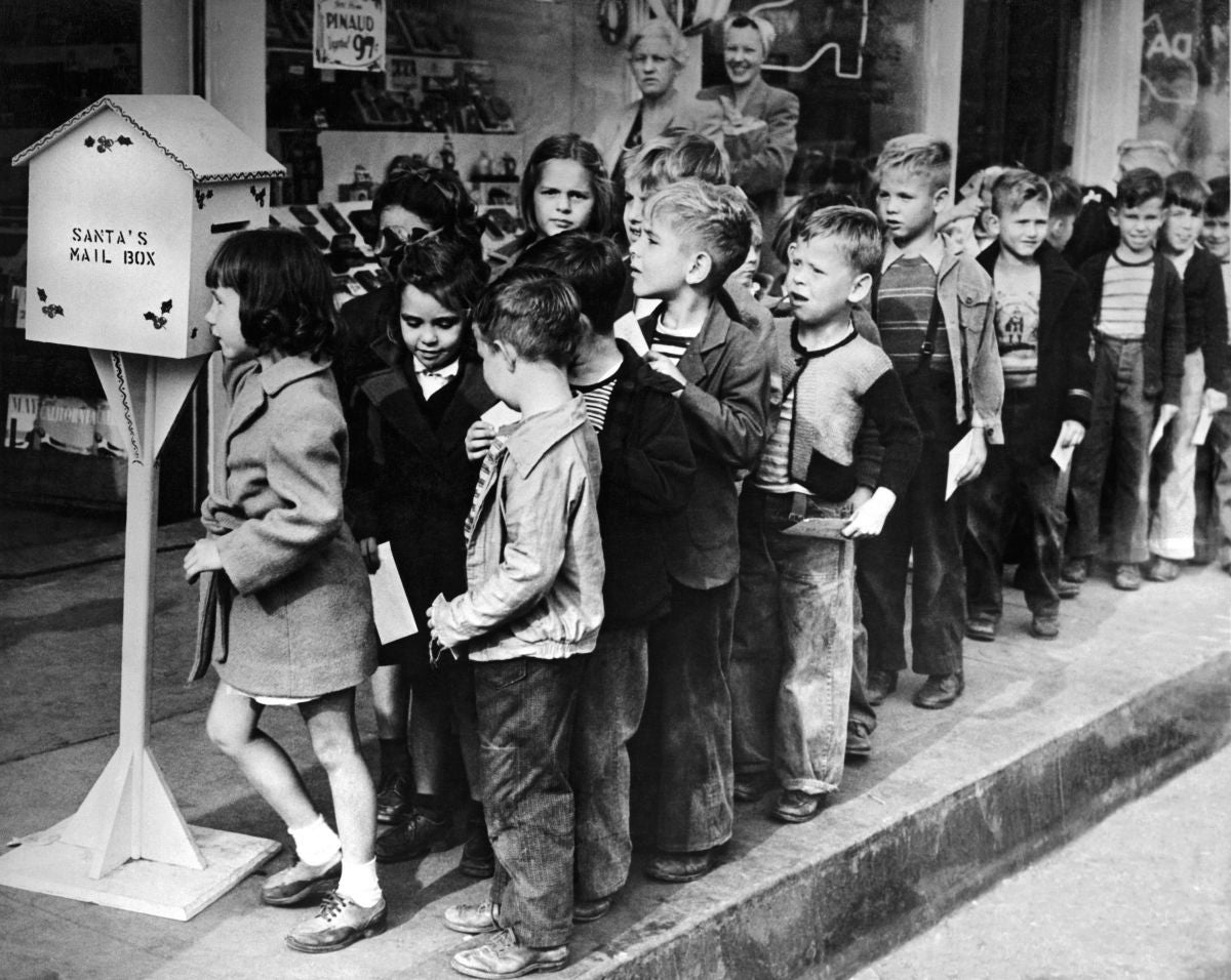 Seeking Santa: children used to have to queue to see Father Christmas; now he appears on websites such as SantaBo, ready to ichat